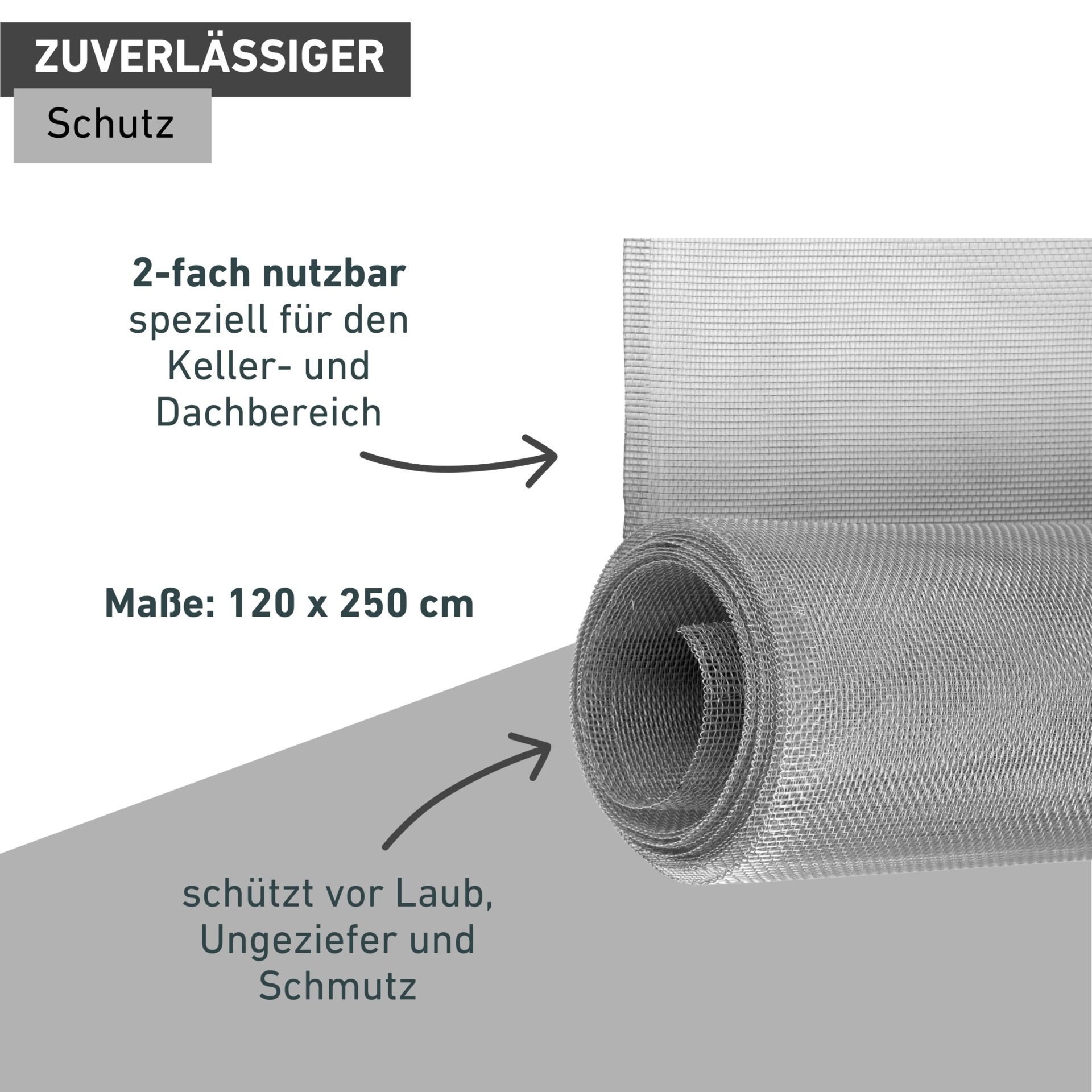 Windhager Fliegengitter-Gewebe »aus Aluminium, geeignet für Fenster und Lichtschächte« 1 Stk. tlg. Insektenschutzgitter erhältlich in unterschiedlichen Maßen