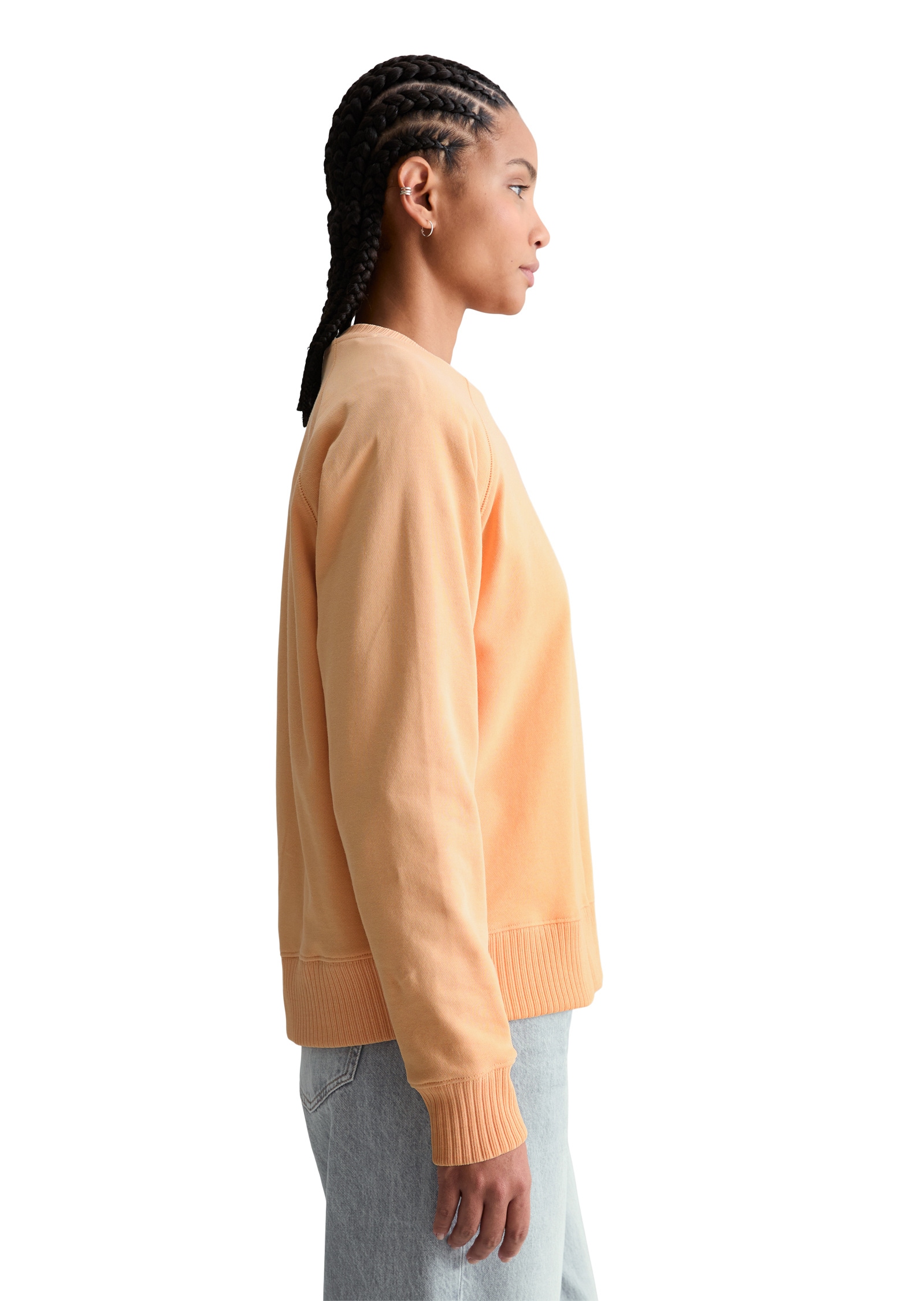 Marc O'Polo DENIM Sweatshirt »mit Rippstrick-Bündchen«
