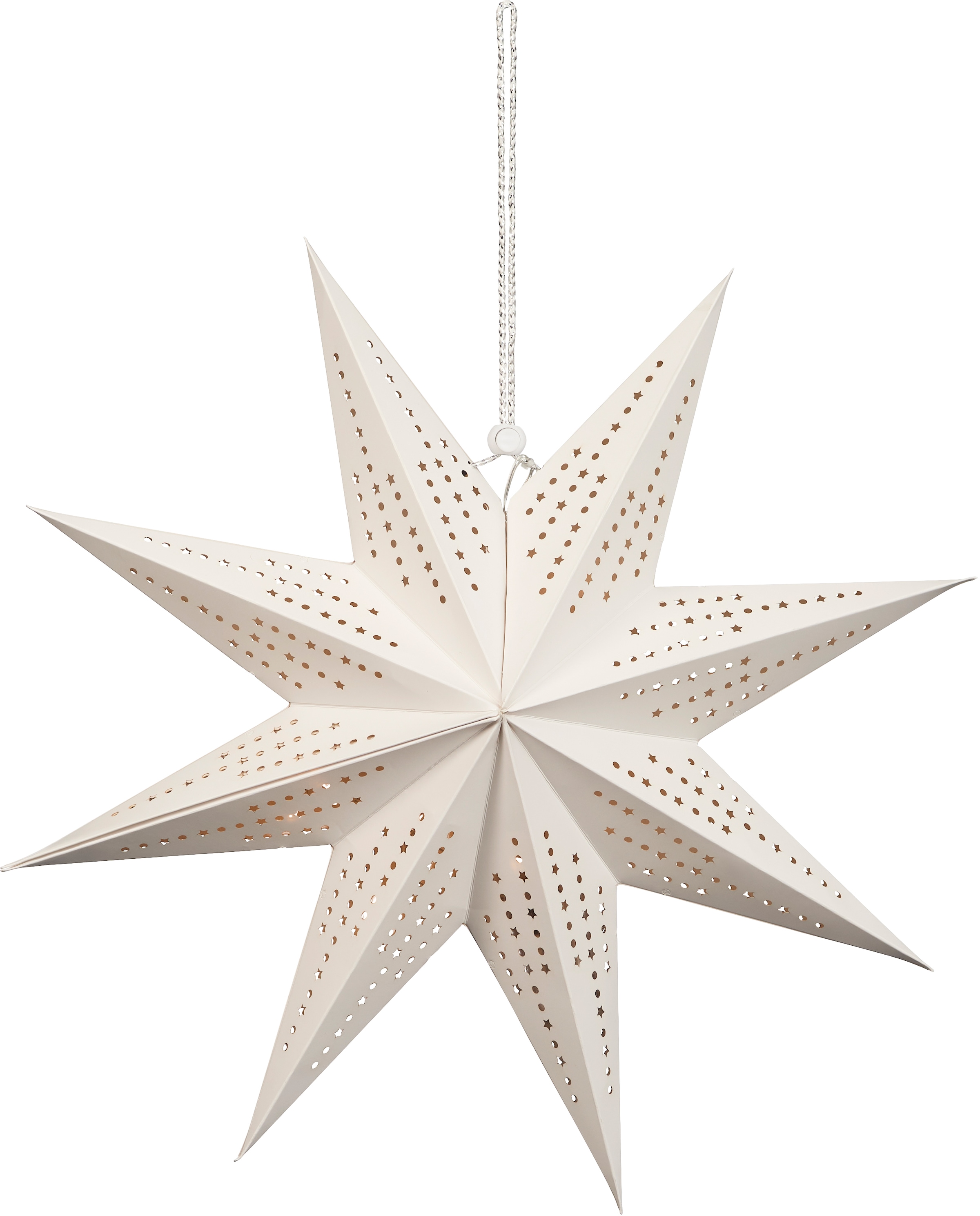 BONETTI LED Stern »Weihnachtsstern«, bestellen BAUR Spitzen, 45 Ø Weihnachtsdeko cm, 9 mit Papierstern, ca. 