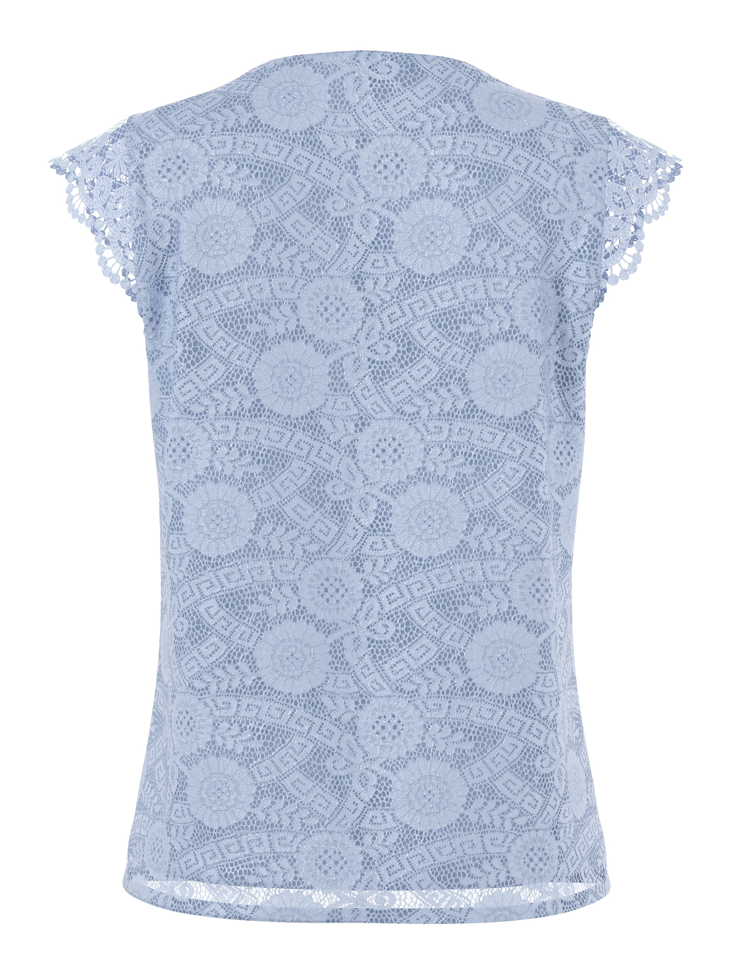 pieces Spitzentop "PCOLLINE SL LACE V-NECK TOP WVN NOOS" günstig online kaufen