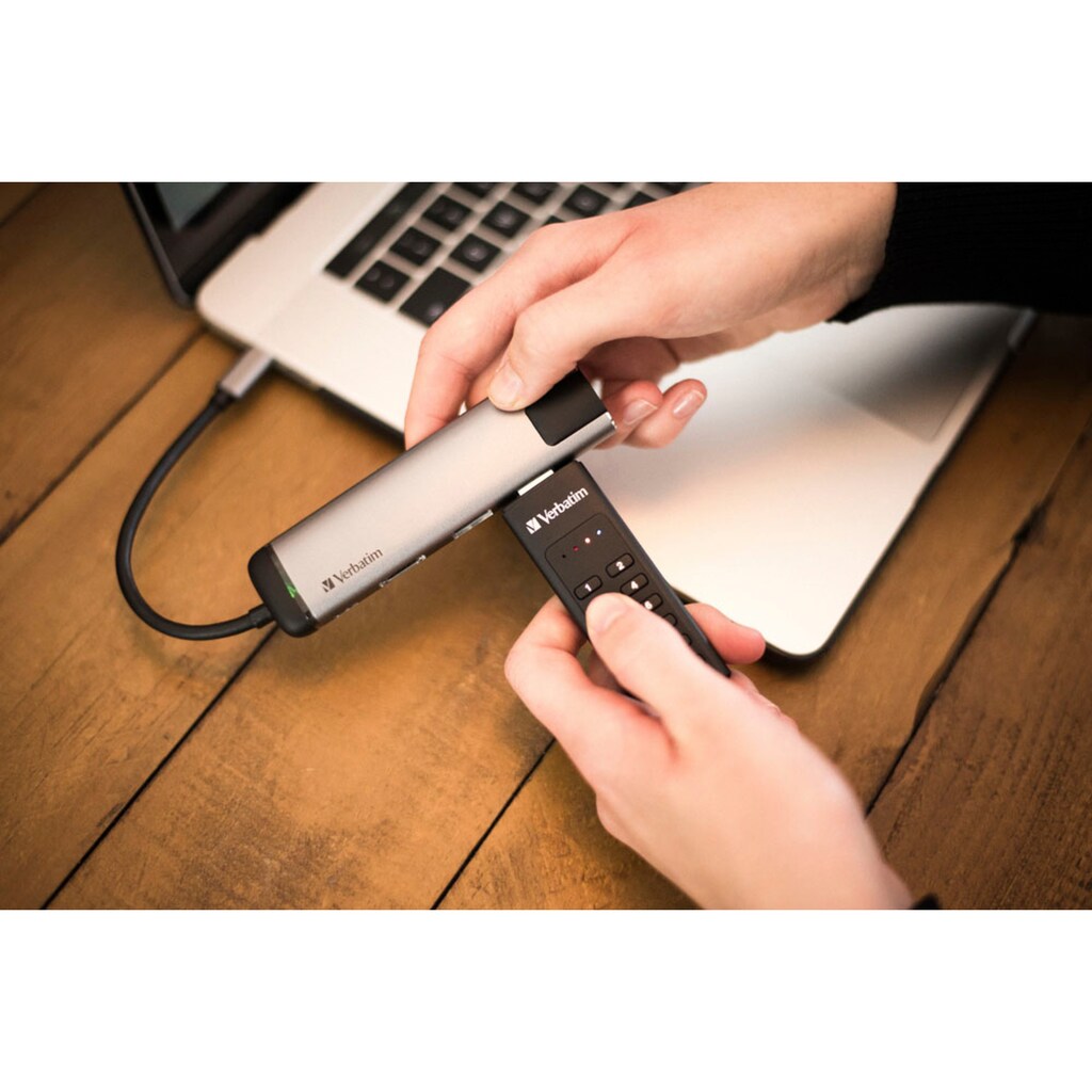 Verbatim USB-Stick »Keypad Secure 32GB«, (USB 3.2 Lesegeschwindigkeit 160 MB/s)