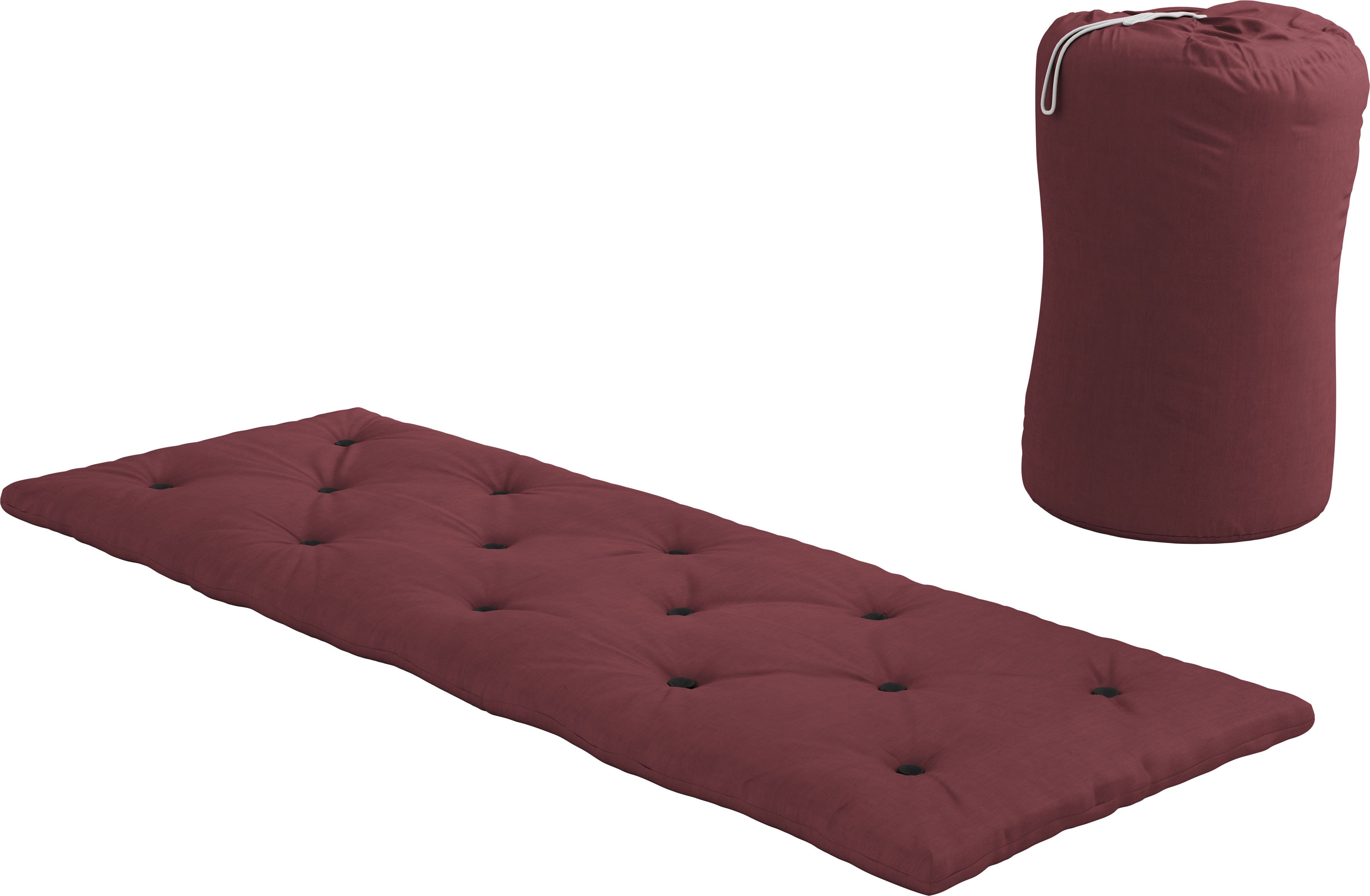Karup Design Futonmatratze "Bed in a Bag, vielseitig nutzbare Matratze in mehreren Farben." 5 cm hoch 1 Stk. tlg. Platzsparende Bodenmatratze. Platz zum Entspannen. Made in Europe.