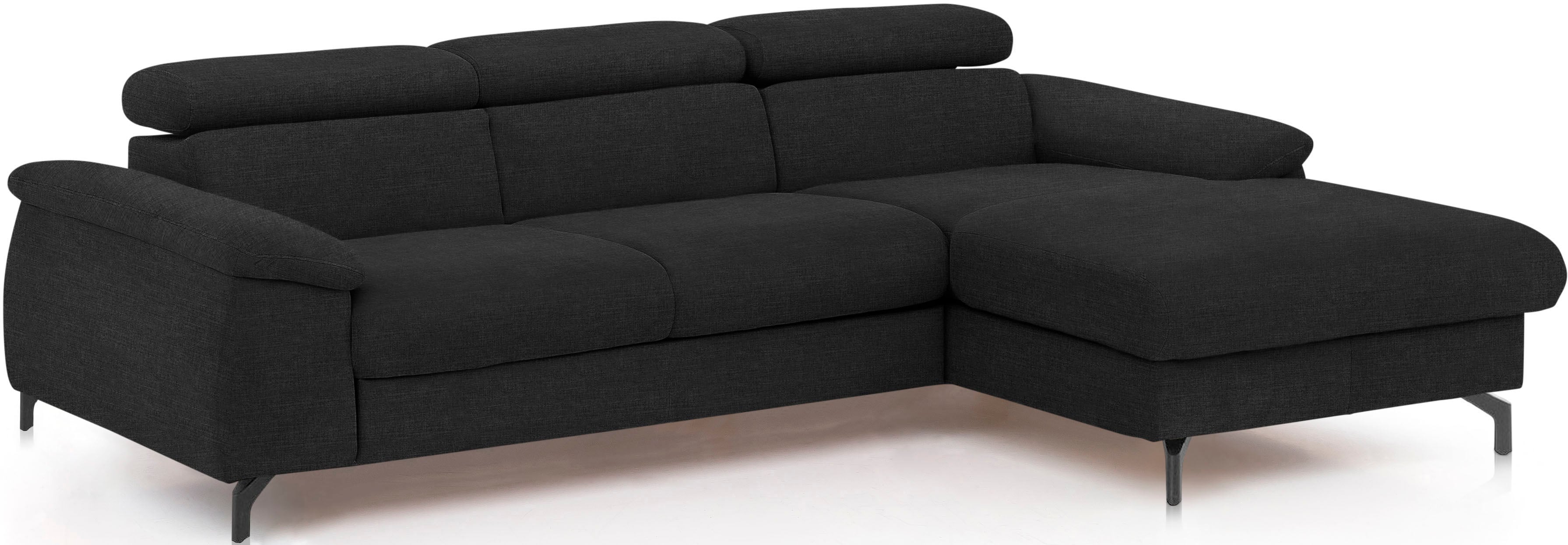 COTTA Ecksofa "Kitty L-Form, B: 242 cm" mit Kopfteilverstellung, optional Schlaffunktion & Bettkasten
