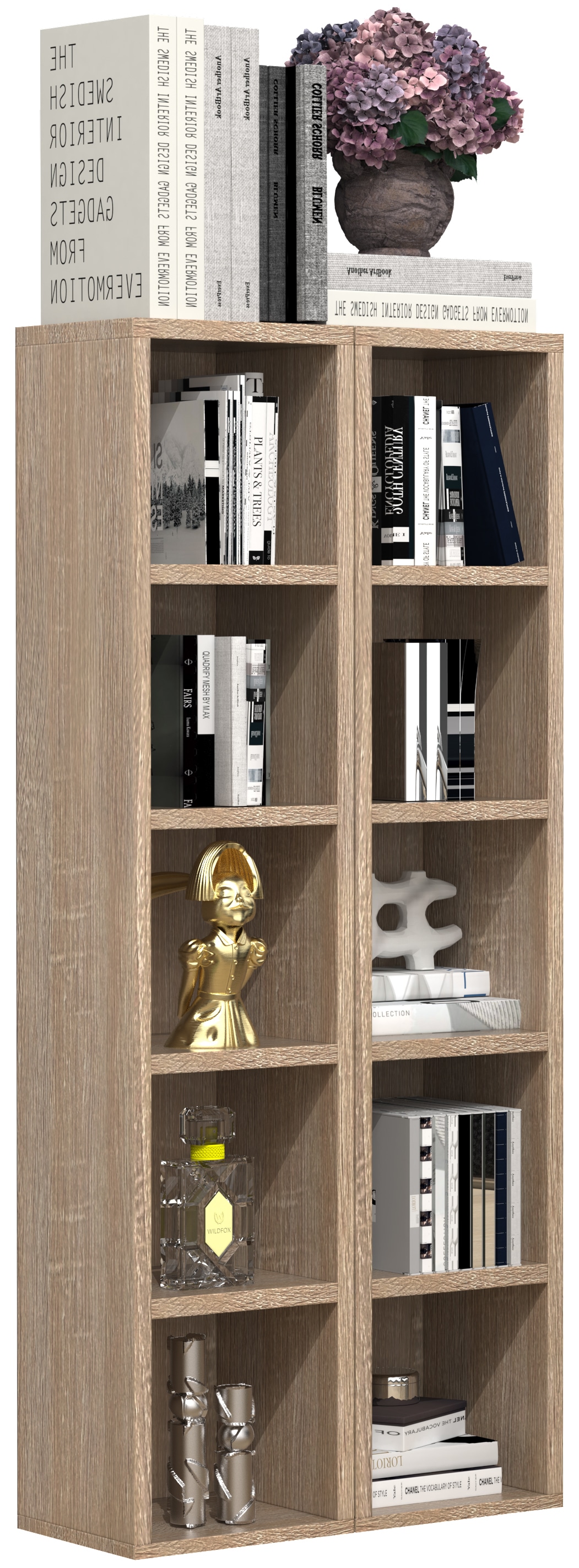 VCM Standregal "Holz CD DVD Stand Aufbewahrung Deko Regal Megosa S" 1 Stk. tlg.