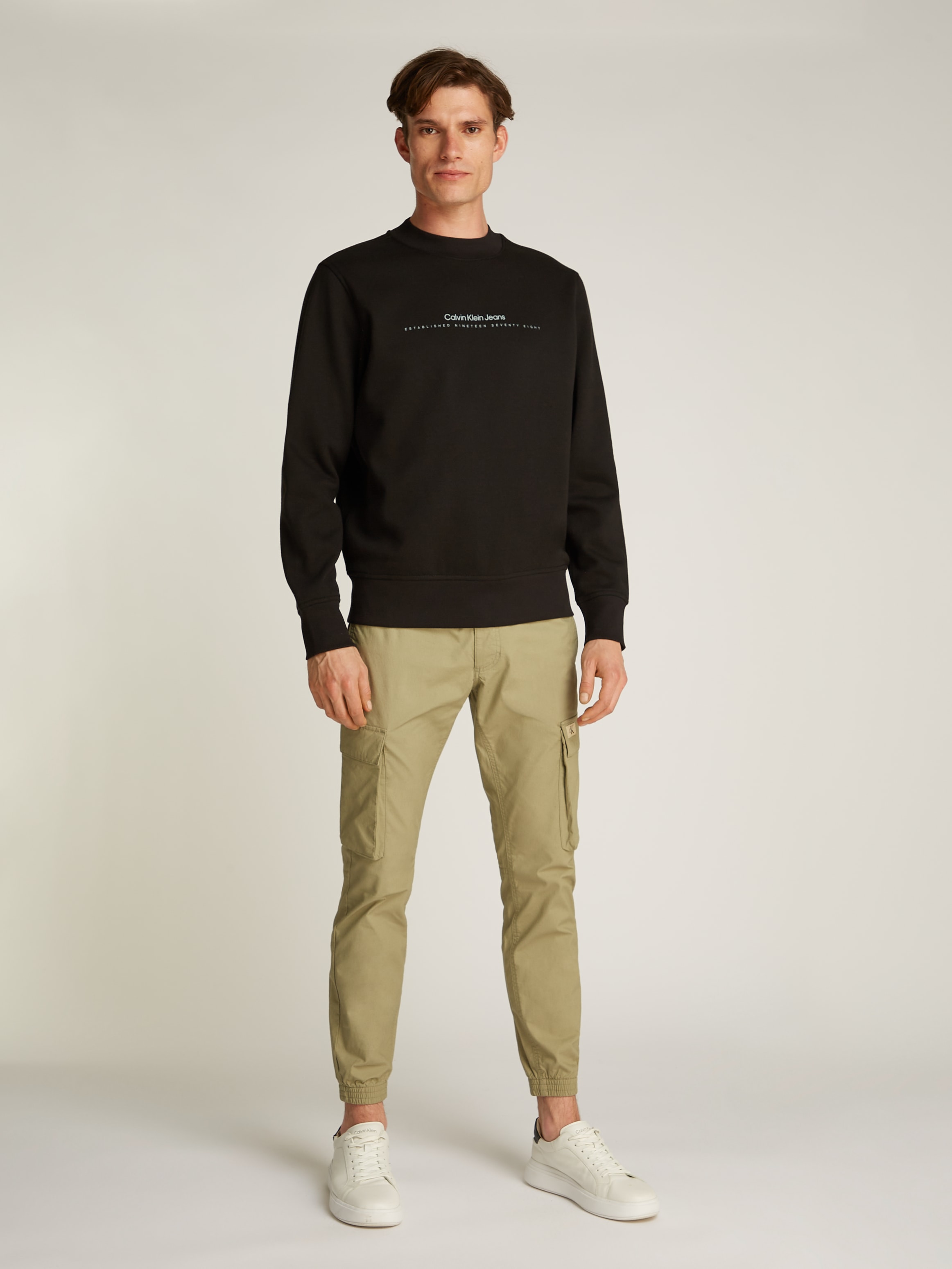 Calvin Klein Jeans Sweatshirt »MINIMAL LOGO CREW NECK«, Logodruck