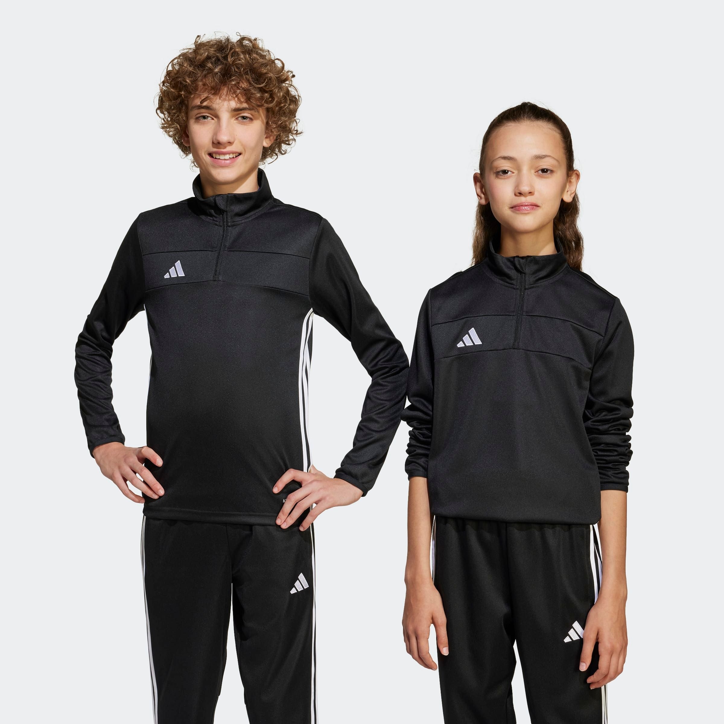 adidas Performance "TIRO 25 ESSENTIALS KIDS TRAININGSOBERTEIL" für Kinder, mit Reißverschluss, ohne Ausschnitt