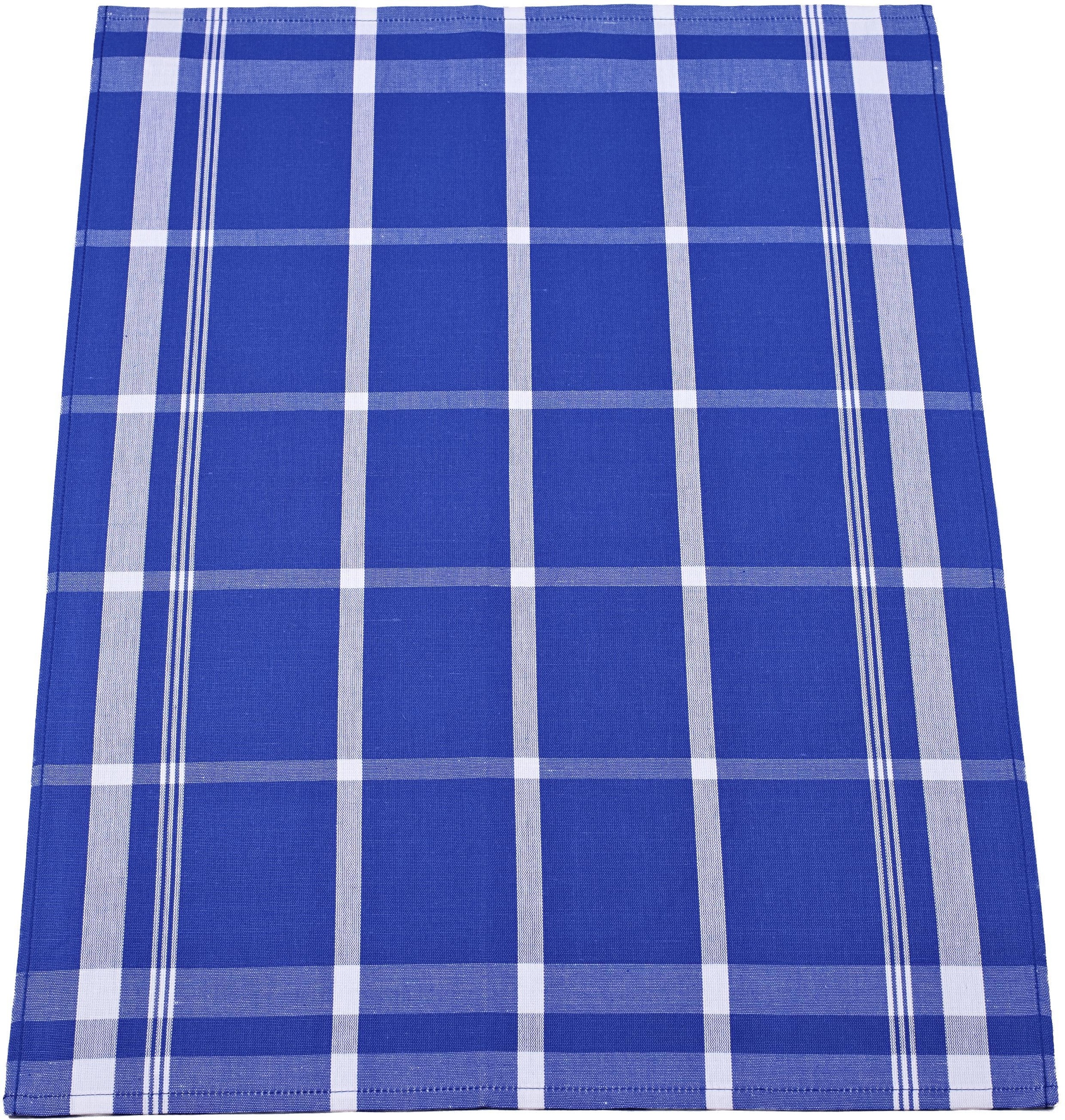 ROSS "Exclusiv" Blockkaro, 50% Baumwolle, 50% Leinen, 50x70 cm