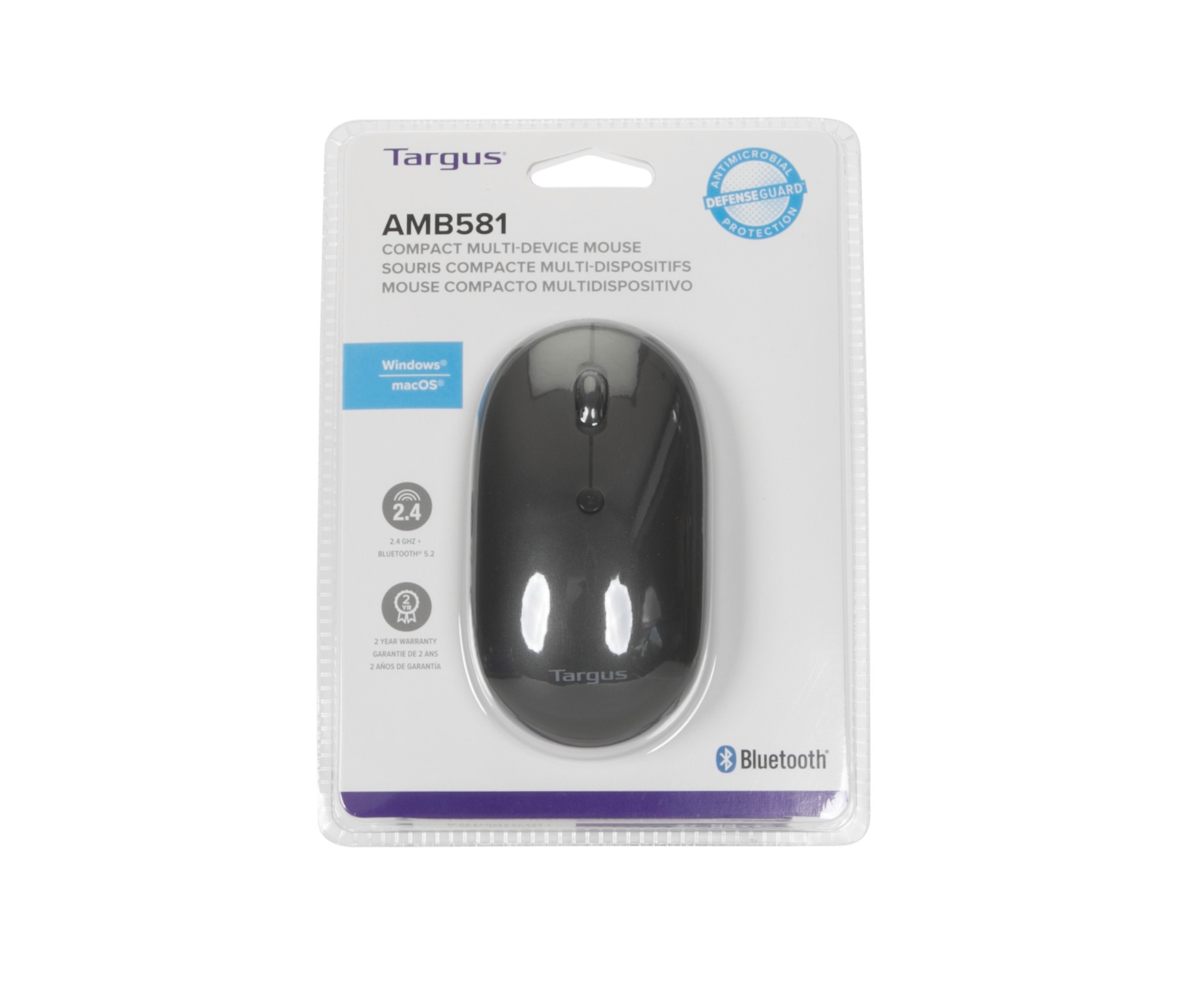 Targus Maus »Compact Multi-Device Antimicrobial Wireless Mouse«, Bluetooth
