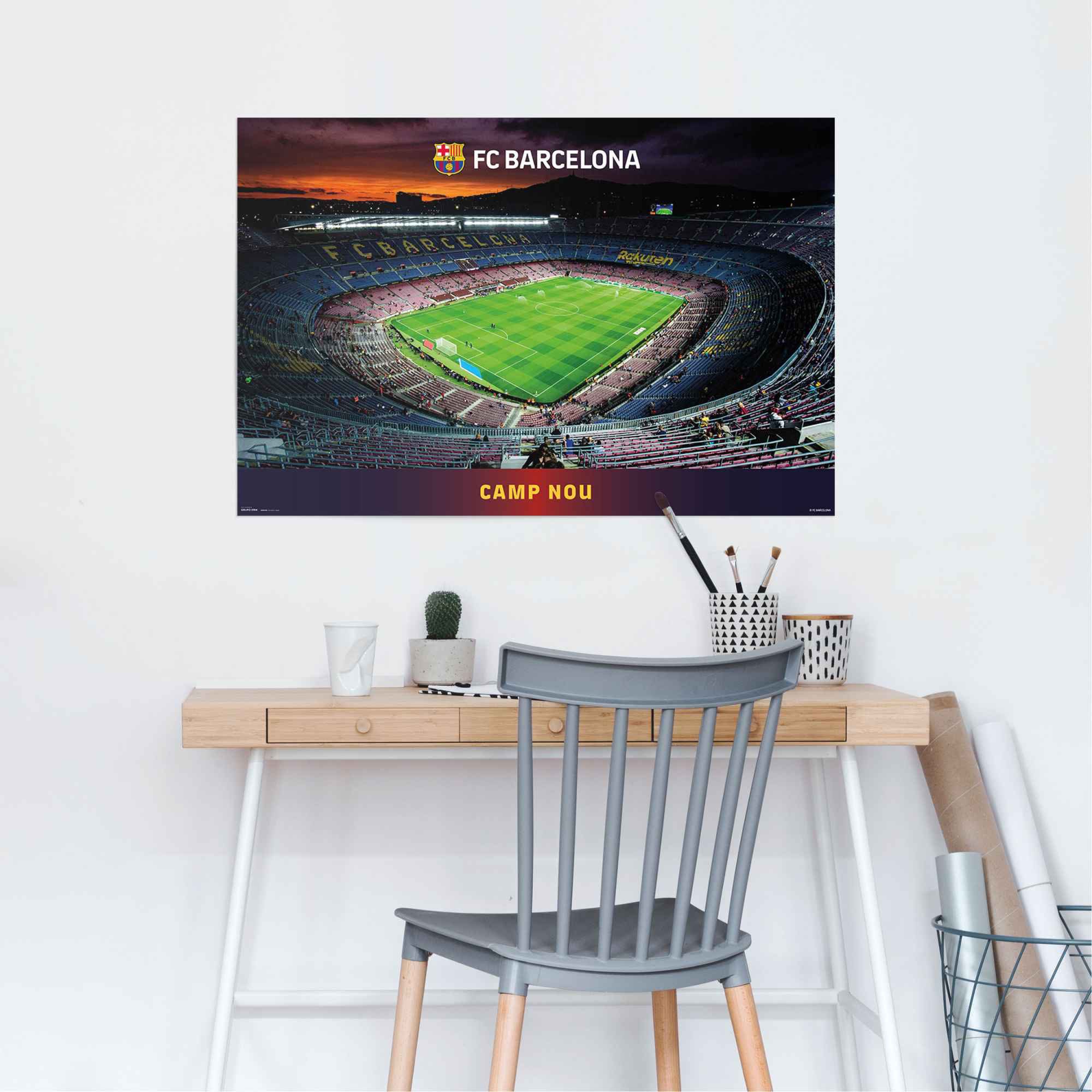Reinders Poster "Barcelona - Camp Nou Fußball - Stadion - Spanien" 1 Stk. t günstig online kaufen