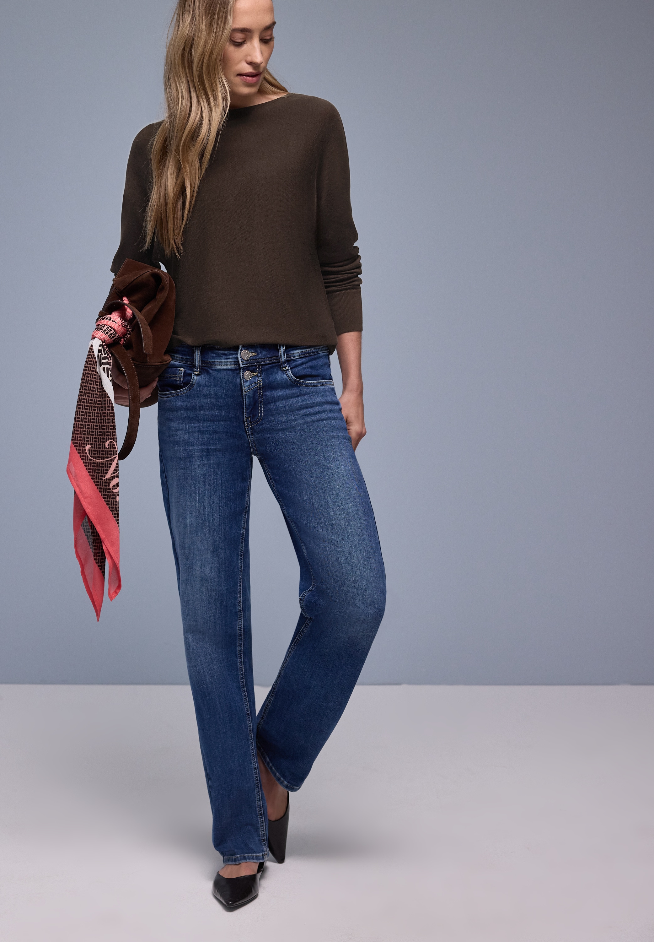 STREET ONE Strickpullover mit Rundhals