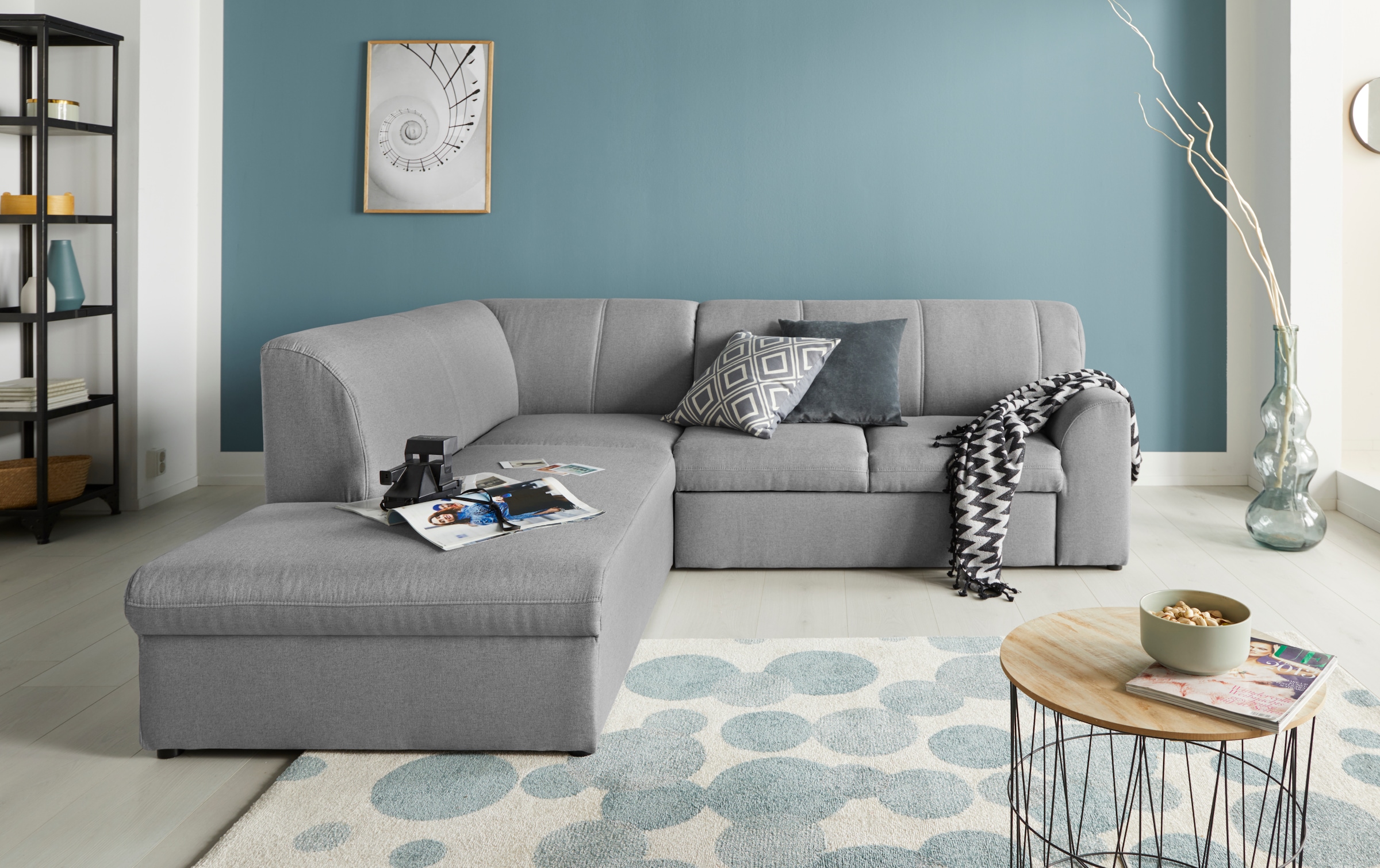 DOMO collection Ecksofa »Topper L-Form«, mit Ottomane, wahlweise mit Schlaffunktion