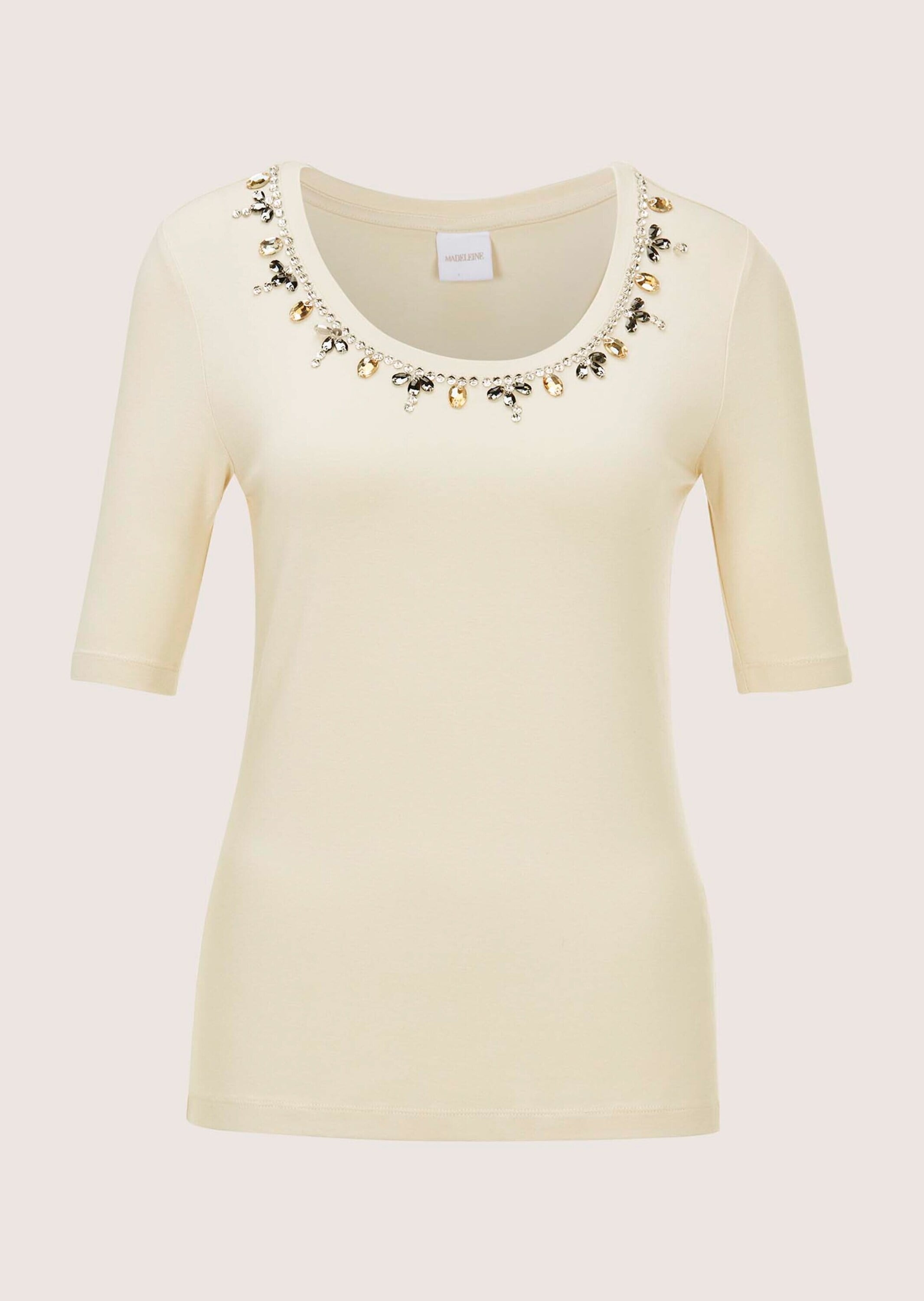MADELEINE Kurzarmshirt "Shirt Elegantes Oberteil mit Schmucksteinen" günstig online kaufen