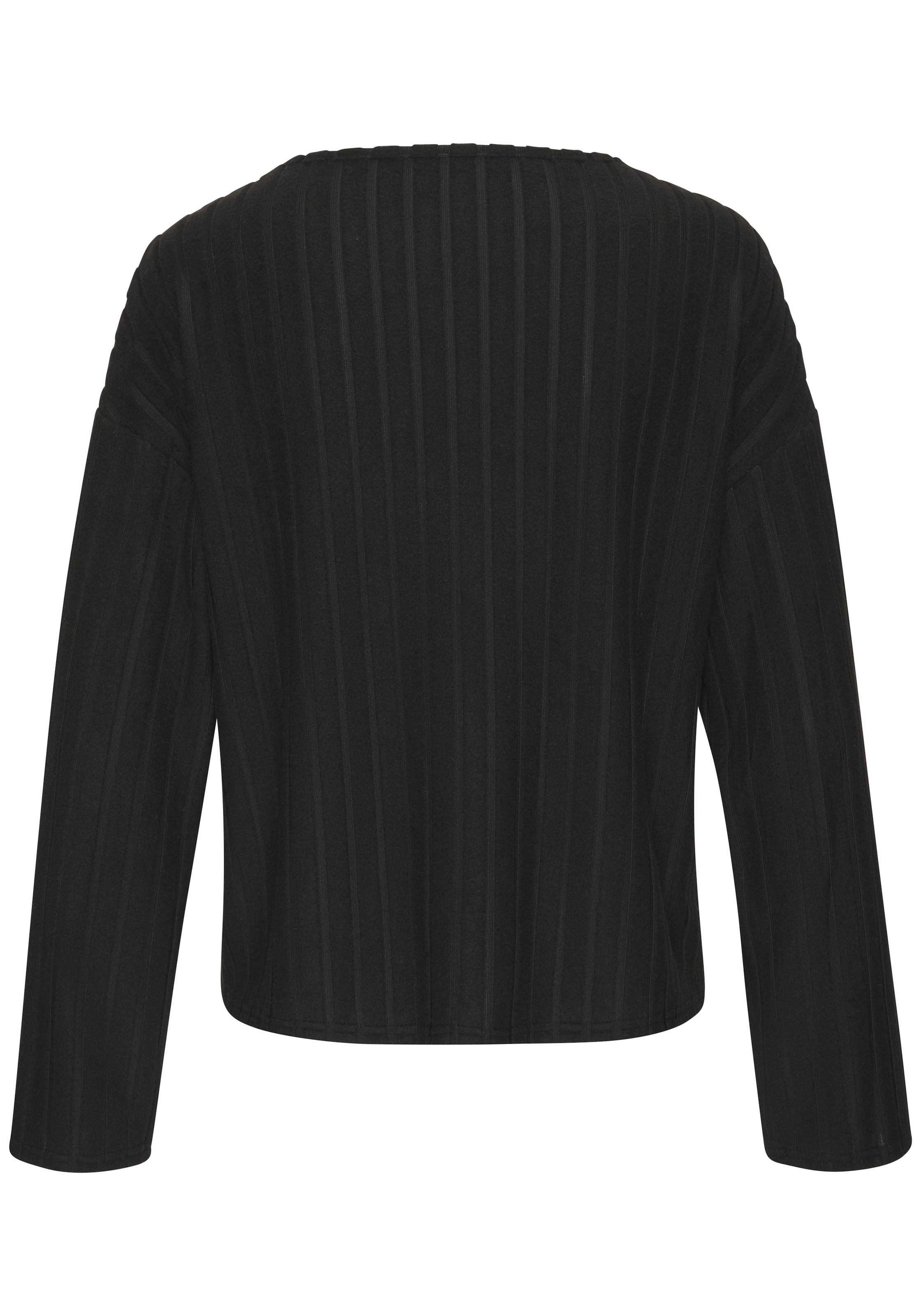 Vivance Langarmshirt »aus kuscheliger Rippware mit flauschigem Griff« kuscheliges Longsleeve, Rippshirt aus weicher Jerseyware, lässig