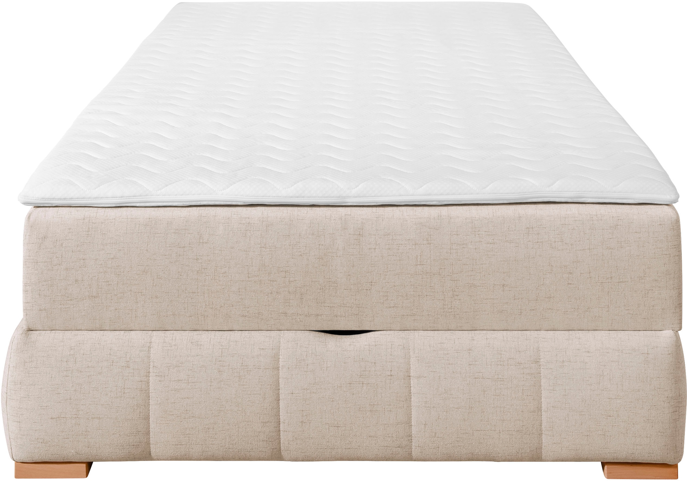 Guido Maria Kretschmer Home&Living Boxbett »Wehma«, ohne Kopfteil, inklusive Topper und Bettkasten