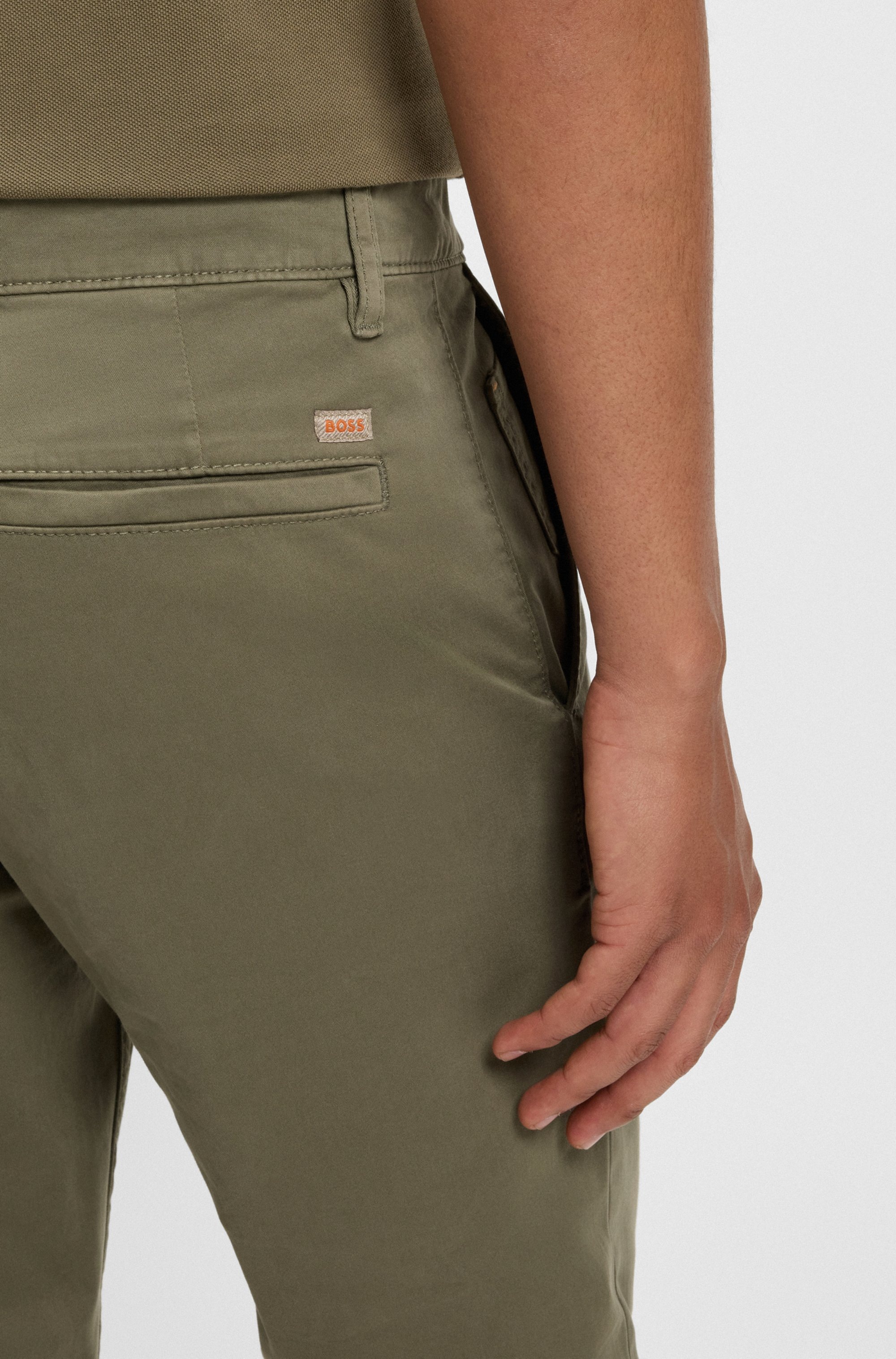 BOSS ORANGE Chinohose "tapered", mit BOSS Logo hinten günstig online kaufen