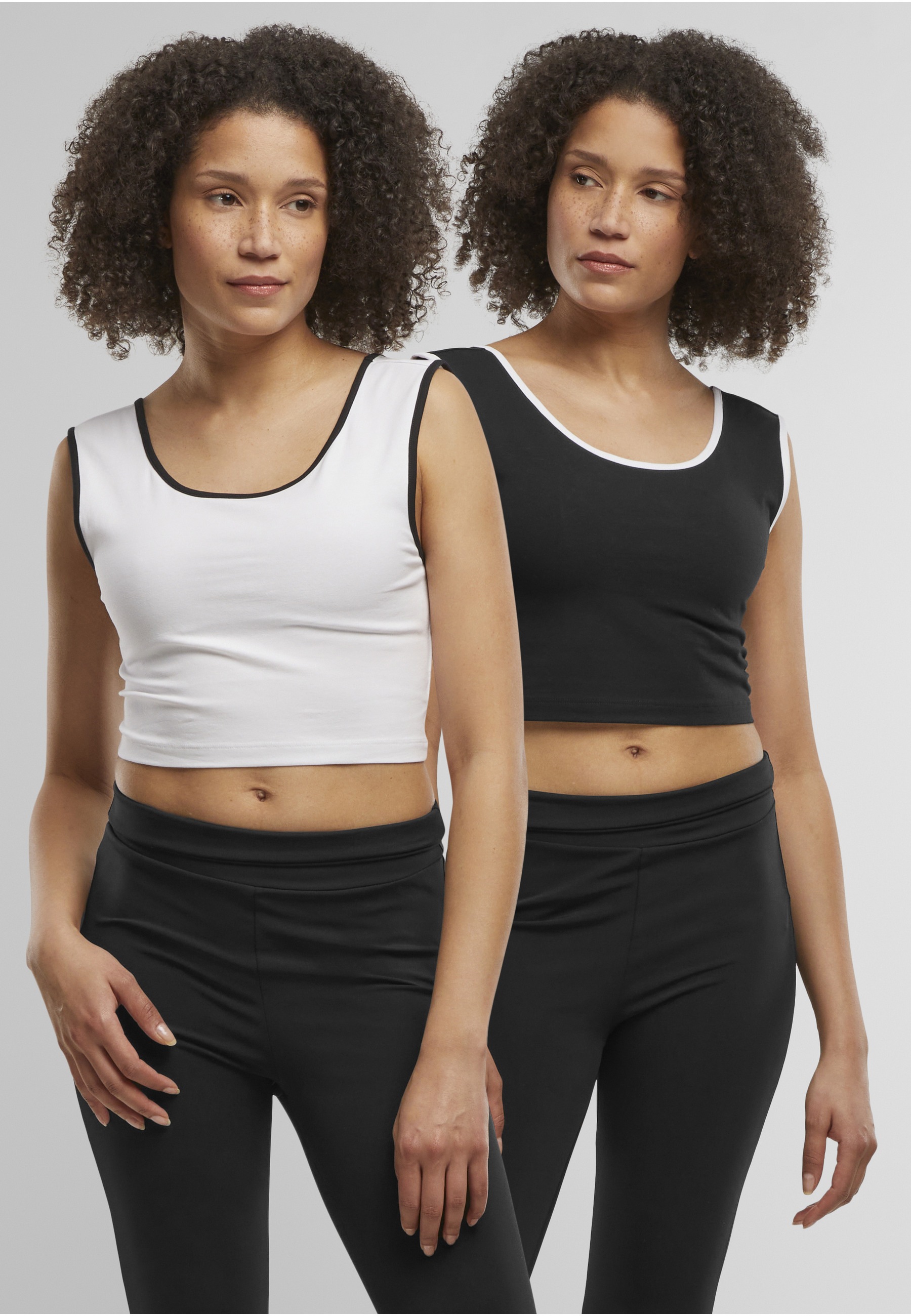 URBAN CLASSICS T-Shirt »Urban Classics Ladies Contrast Cropped Top« 1 Stk.