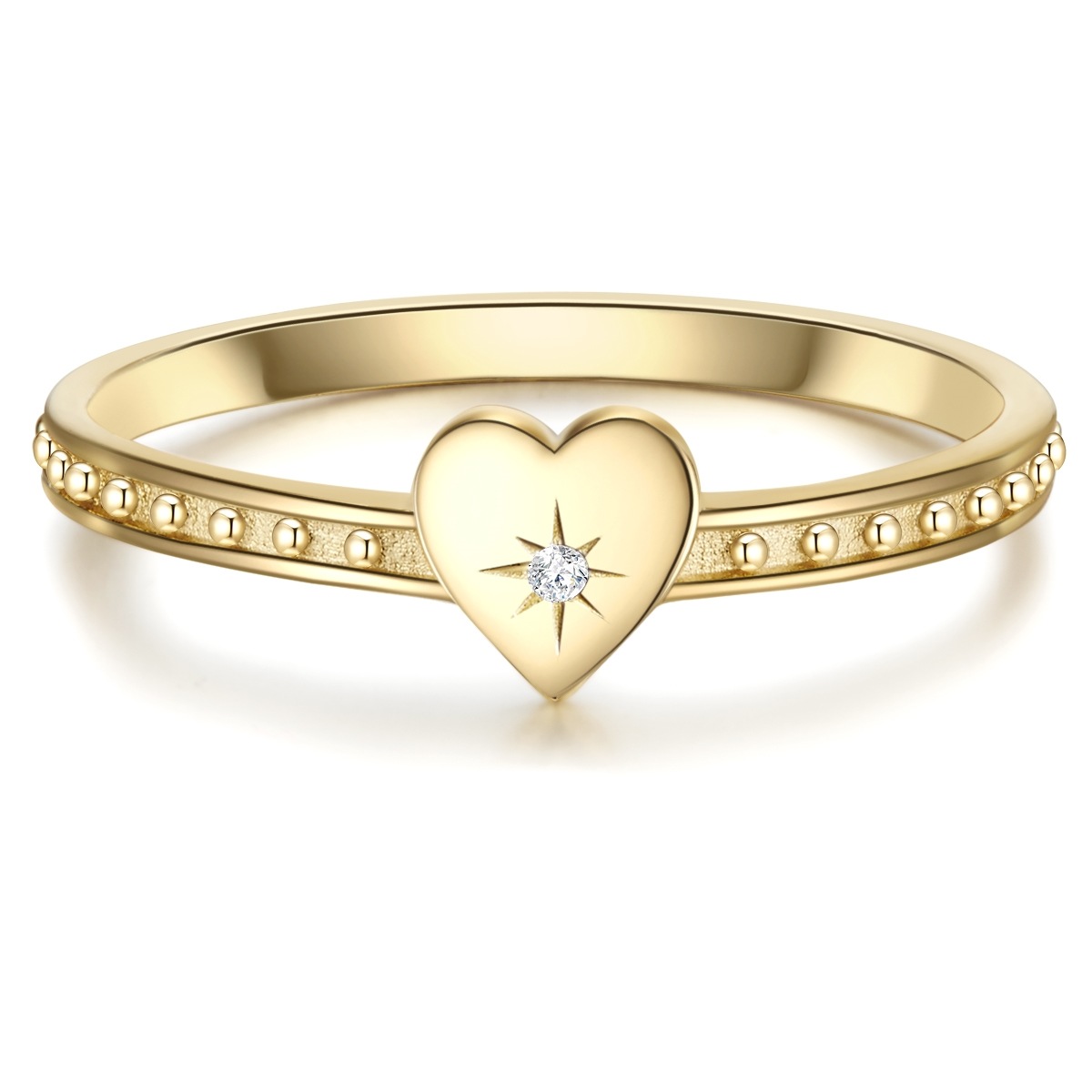 Glanzstücke München GSM287 Ring Yellow Gold Size 52