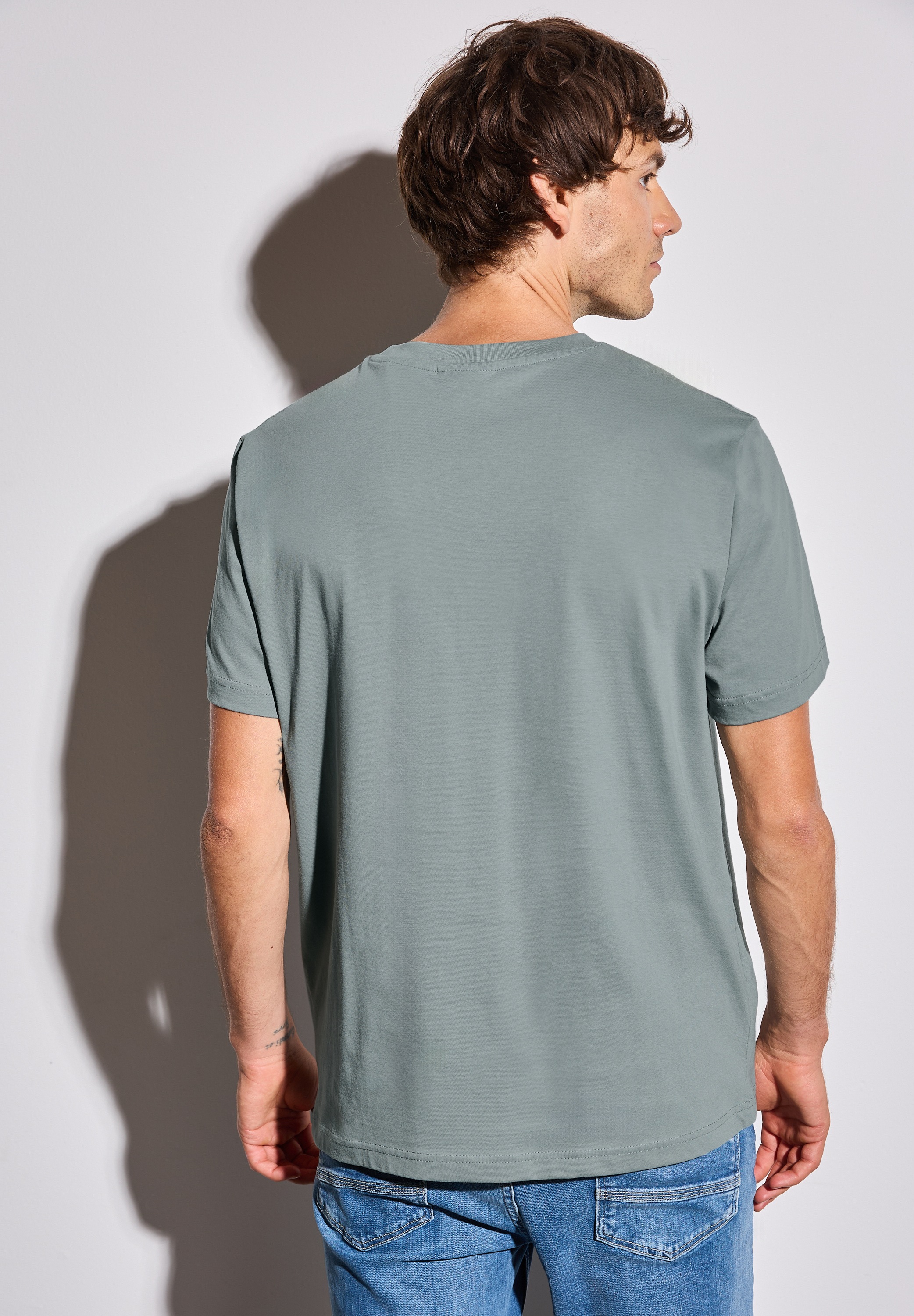 STREET ONE MEN T-Shirt aus reiner Baumwolle günstig online kaufen