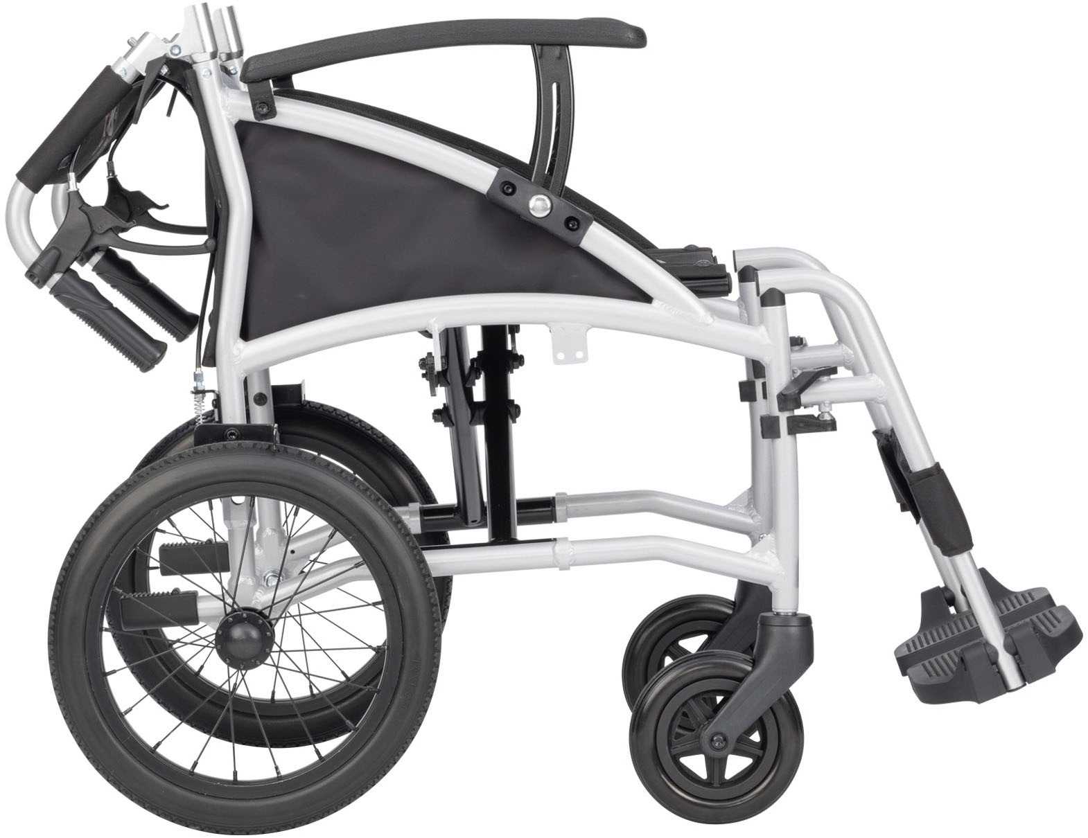 Bischoff & Bischoff Transportrollstuhl »Vida 13"«, Die perfekte Wahl für Reisen und Mobilität unterwegs, nur 10 kg