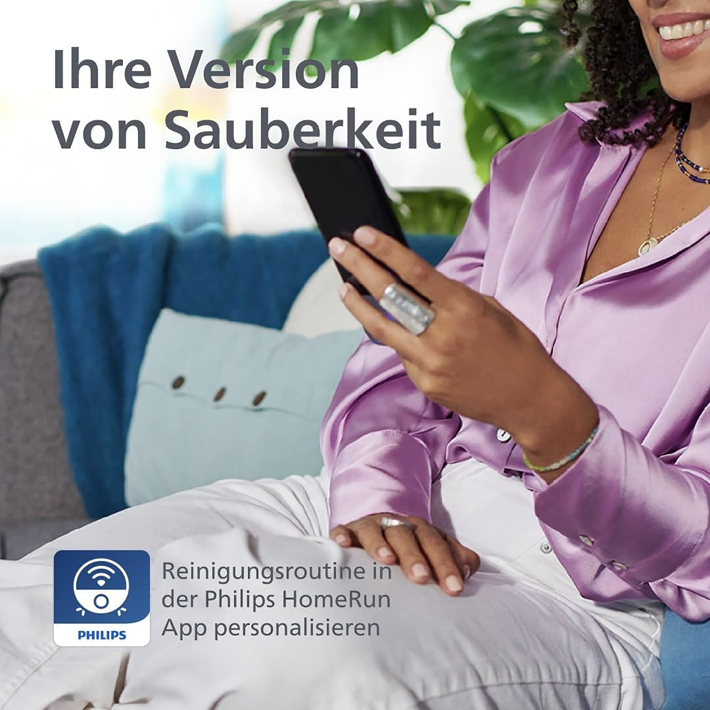 Philips Nass-Trocken-Saugroboter »XU2100/15 2000 Series 2. Gen, mit 6.000pa Saugkraft, Teppich-Boost«, LDS-Radarnavigationssystem, HomeRun App, inkl. Entleerungsstation