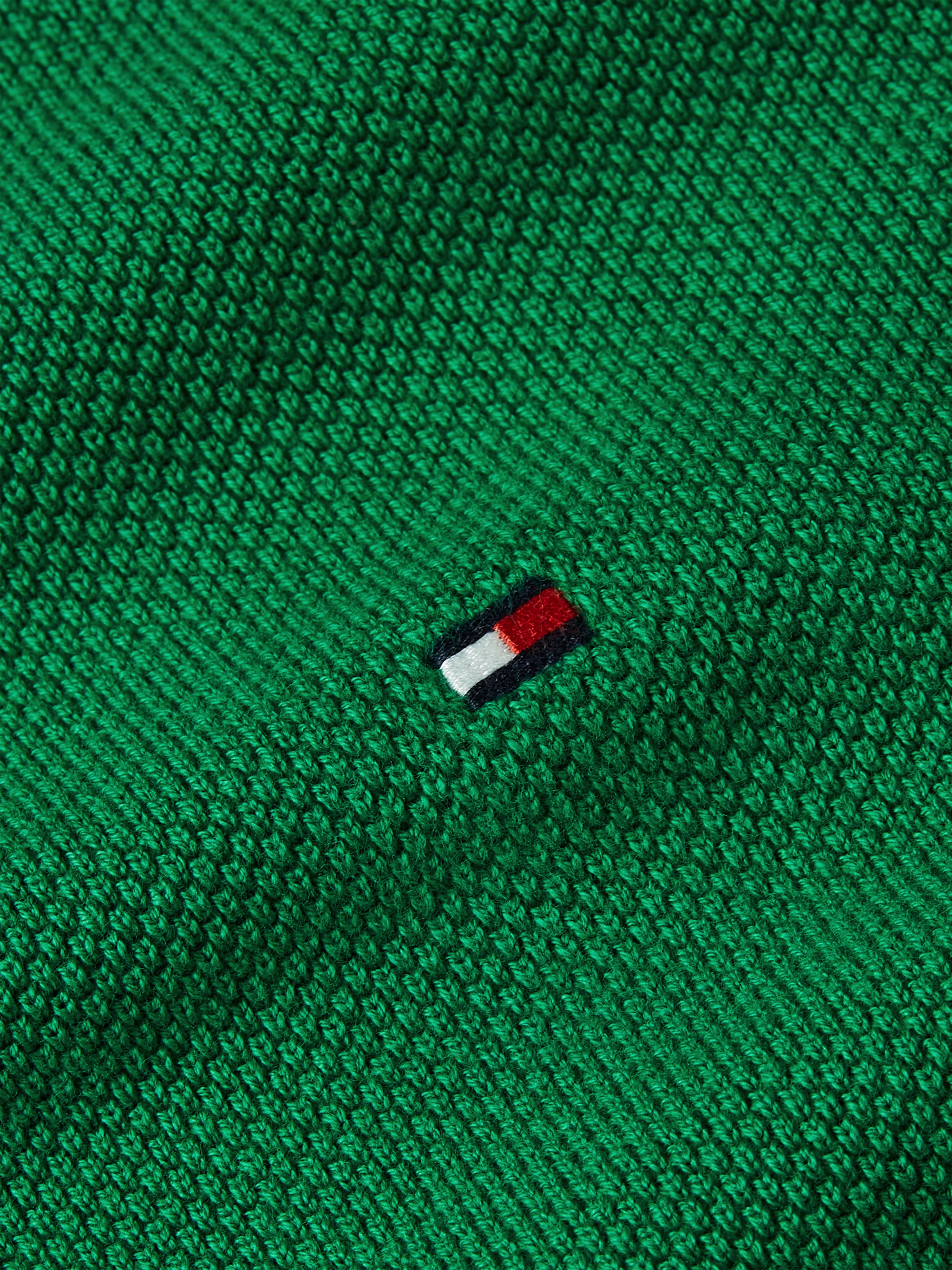 Tommy Hilfiger Rundhalspullover »ESSENTIAL STRUCTURE CREW NECK mit Struktur und Label« unifarben, casual, regular fit, Baumwolle, Rundhals