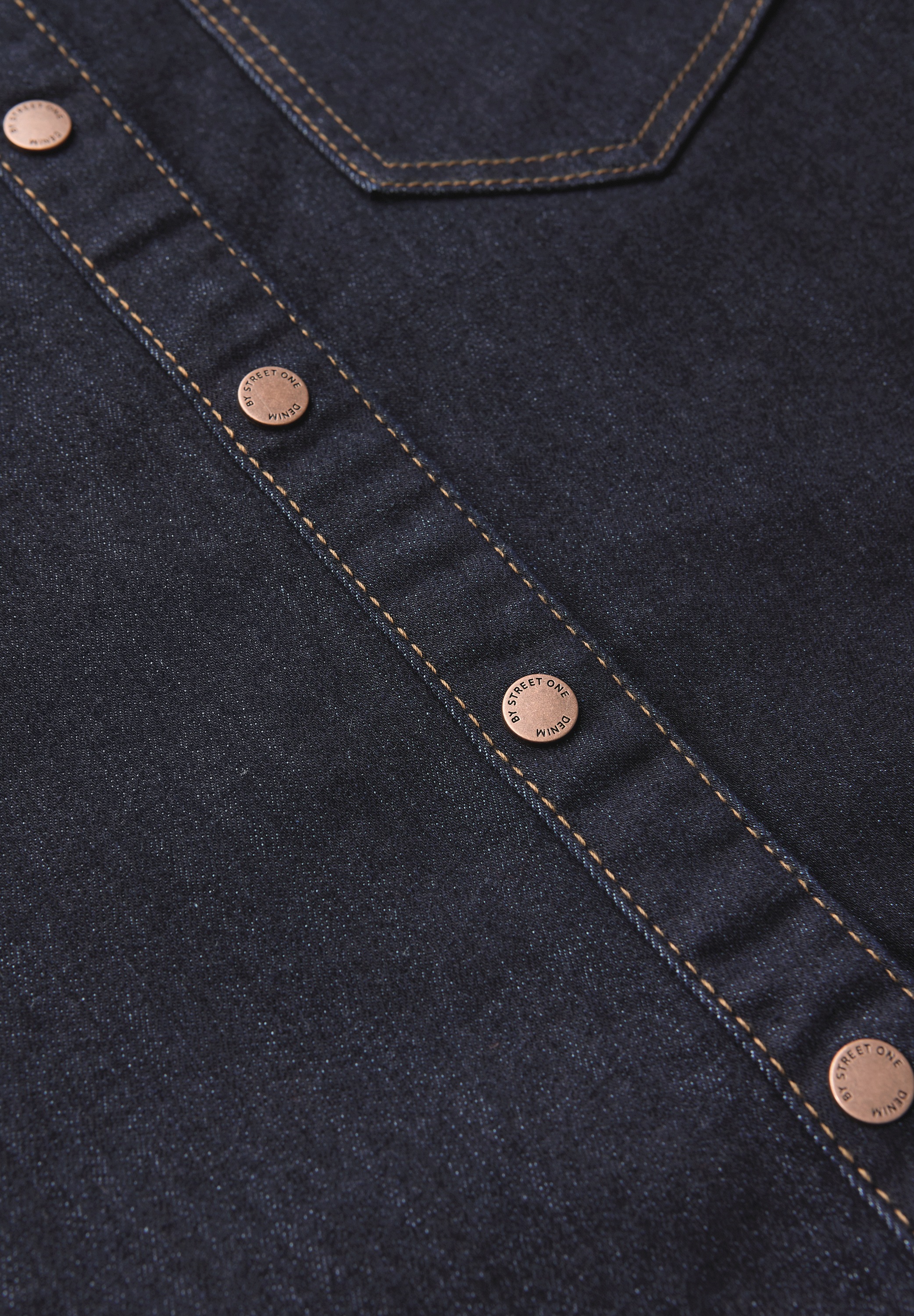 STREET ONE Jeanskleid, mit Knopfleiste