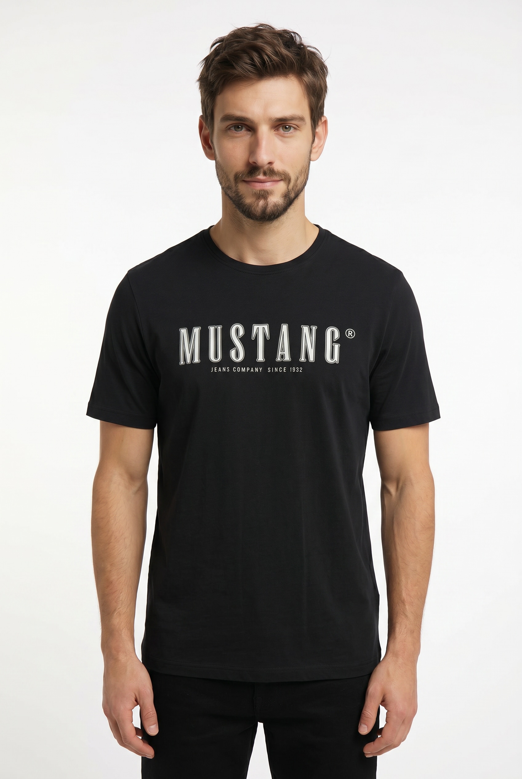 MUSTANG T-Shirt "MU-Alex" plakativ bedruckt