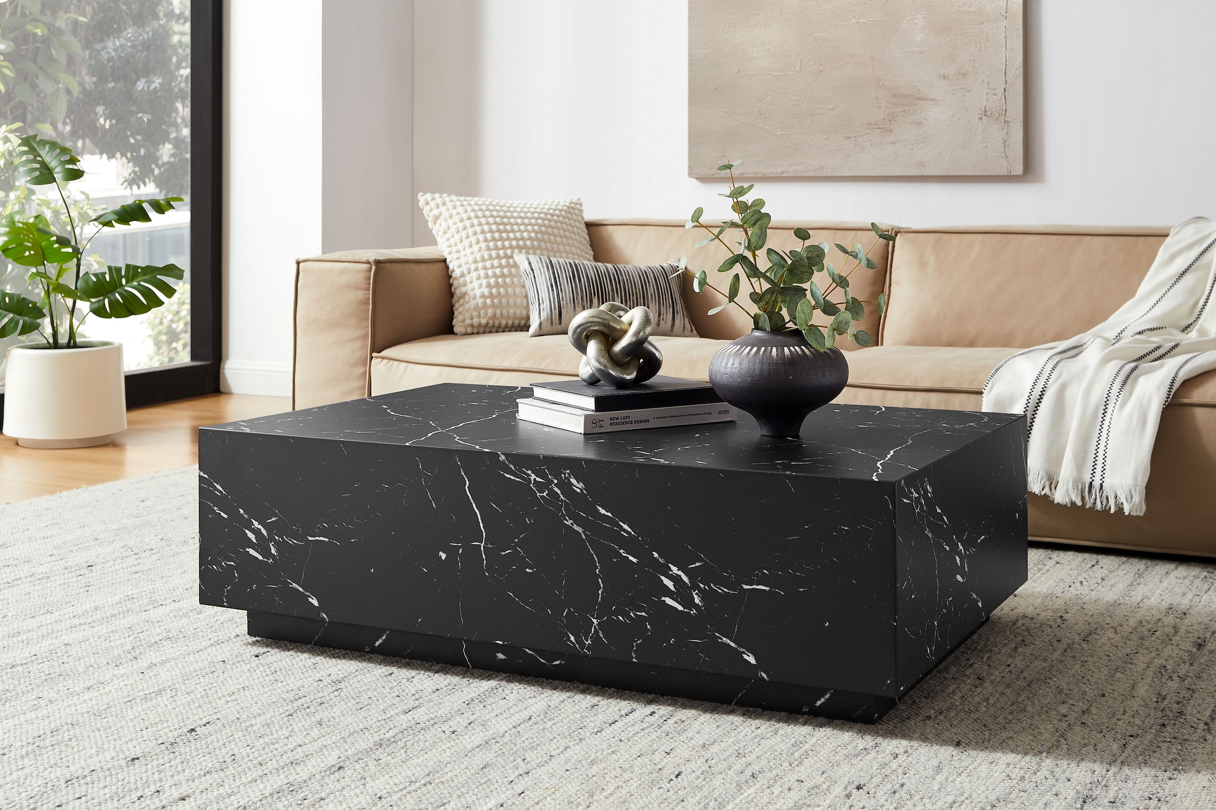 SalesFever Couchtisch "Almeria Beistelltisch: Stilvoller Tisch 120/75 cm" S günstig online kaufen