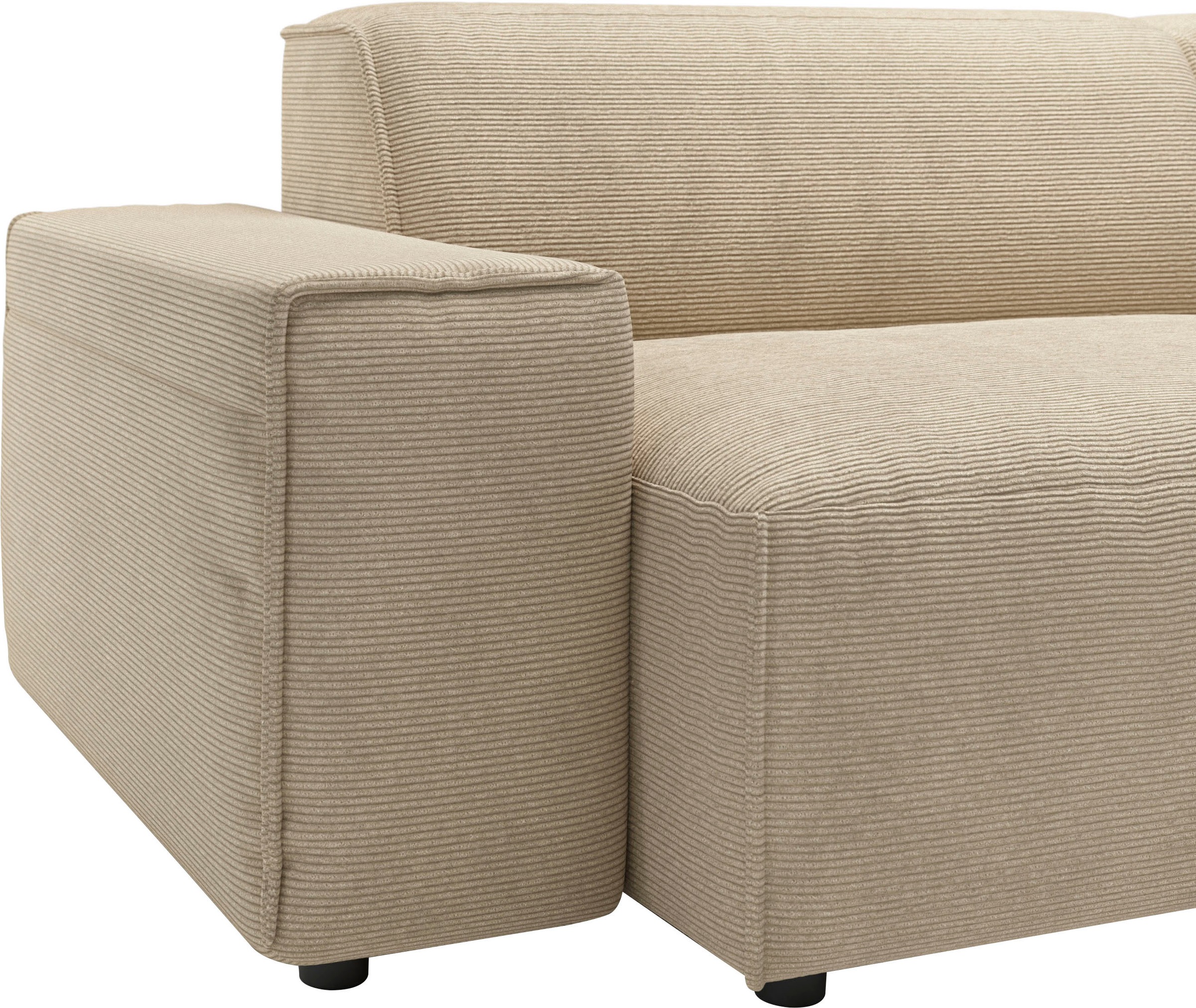 andas Ecksofa »Glimminge L-Form auch in Breitcord, Feincord + Easy care-Bezug,«, Breite 234, Zierkissen