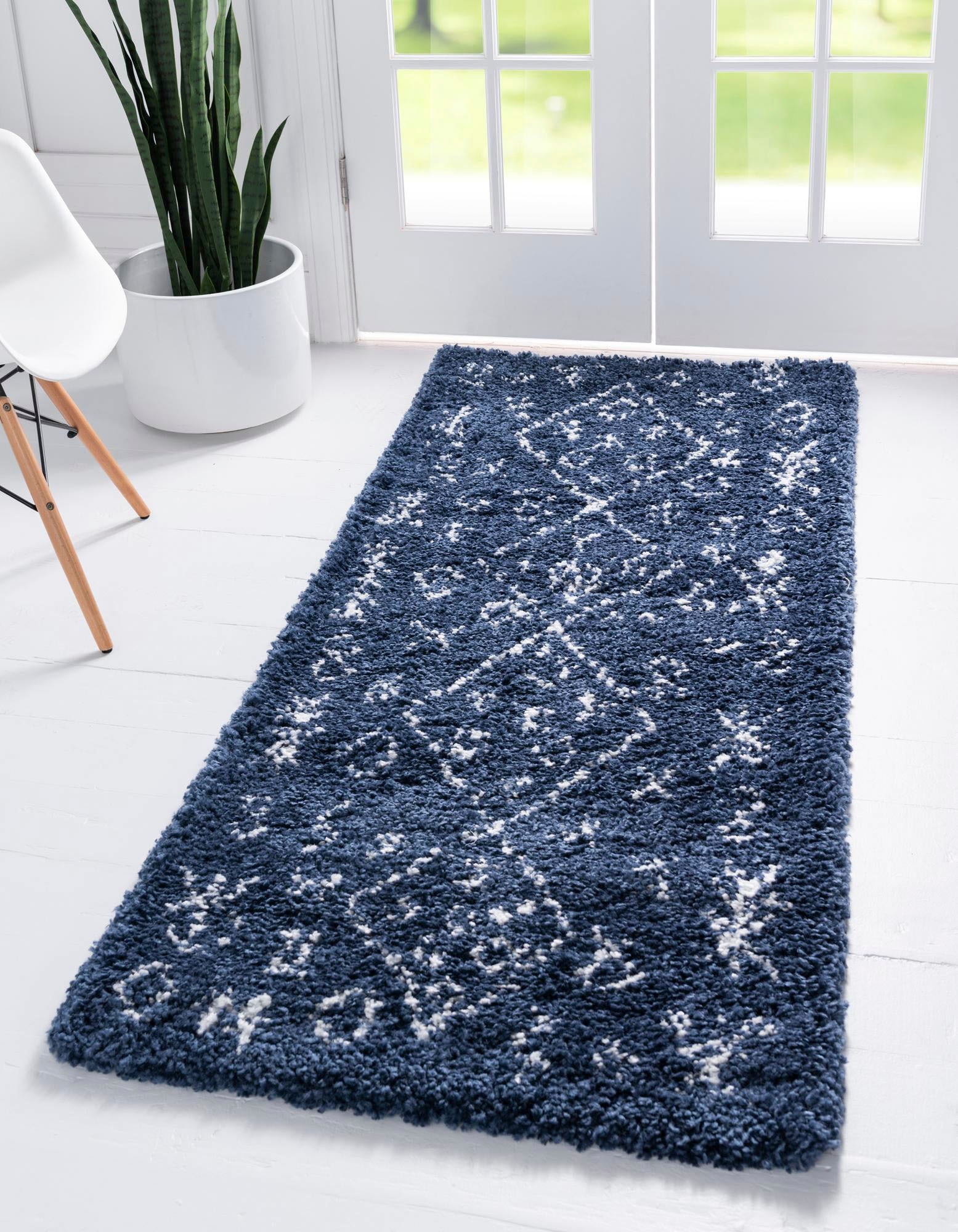 Myflair Möbel & Accessoires Hochflor-Läufer »Temara Shag Lagerräumung«, rechteckig, 51 mm Höhe, Teppich-Läufer, gewebt, Scandi Design, ideal im Flur & Schlafzimmer