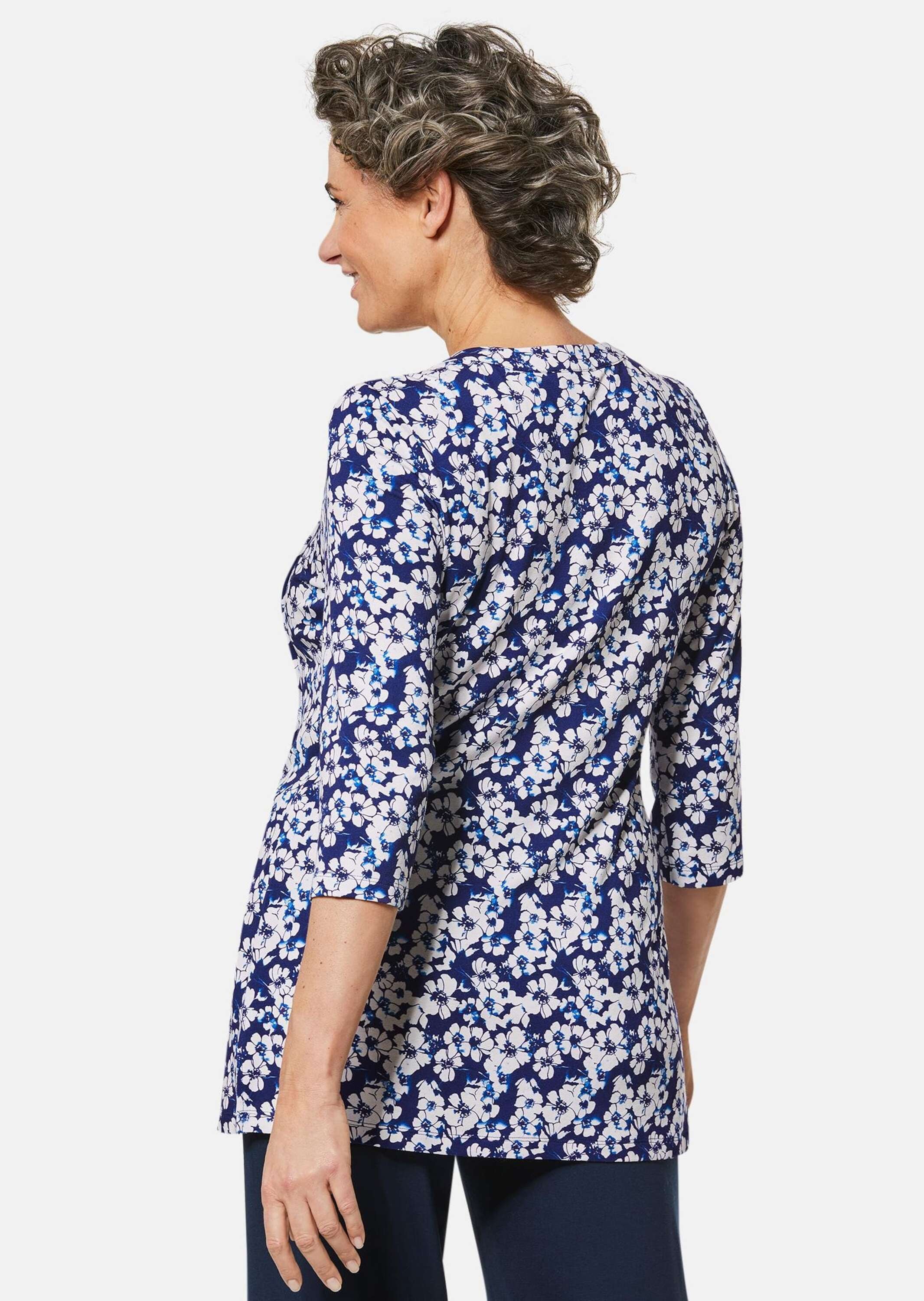 GOLDNER Print-Shirt »Drucktunika-Shirt Figurschmeichelndes Drucktunika-Shirt«