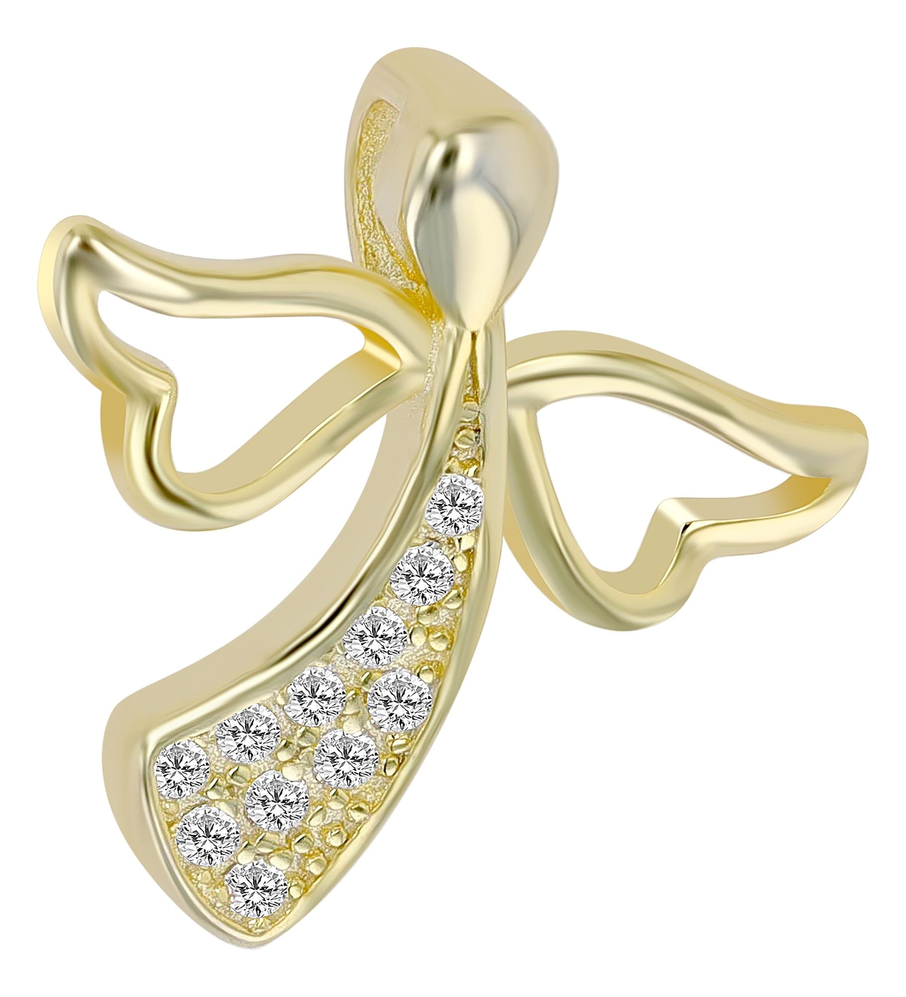 Adelia´s Kettenanhänger »Damen Anhänger – Engelanhänger aus 925 Silber mit Zirkonia«  Ein kleines Geschenk mit großer Wirkung