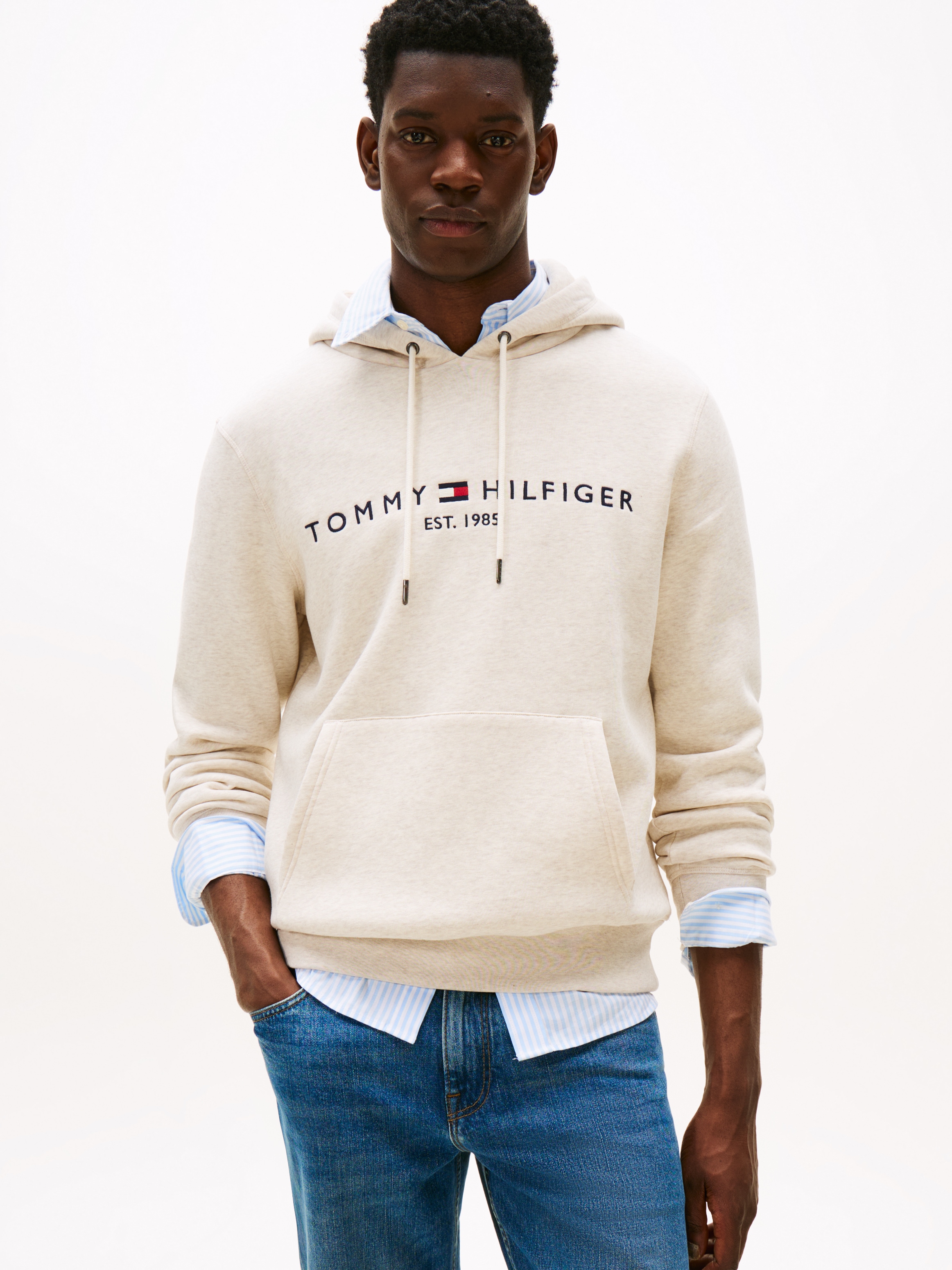 Tommy Hilfiger Kapuzensweatshirt "TOMMY LOGO", unifarben, casual, regular f günstig online kaufen