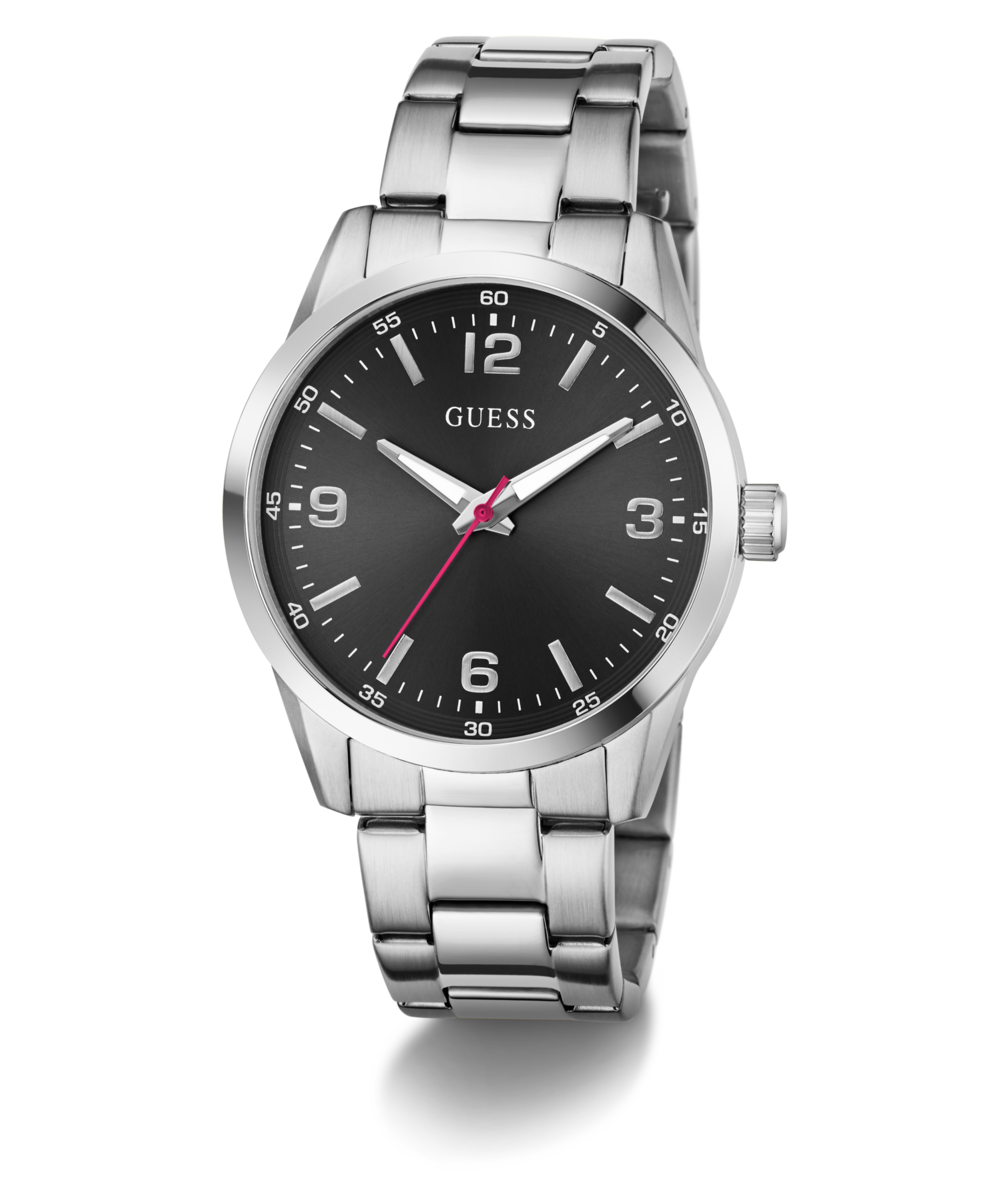 Guess Quarzuhr »EASTON« Armbanduhr, Herrenuhr, Edelstahlarmband