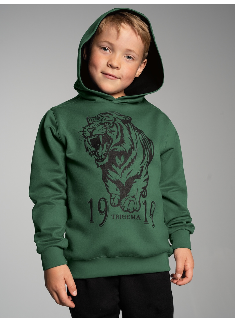 Trigema Kapuzensweatshirt »TRIGEMA Hoodie mit großem Tiger-Printmotiv«
