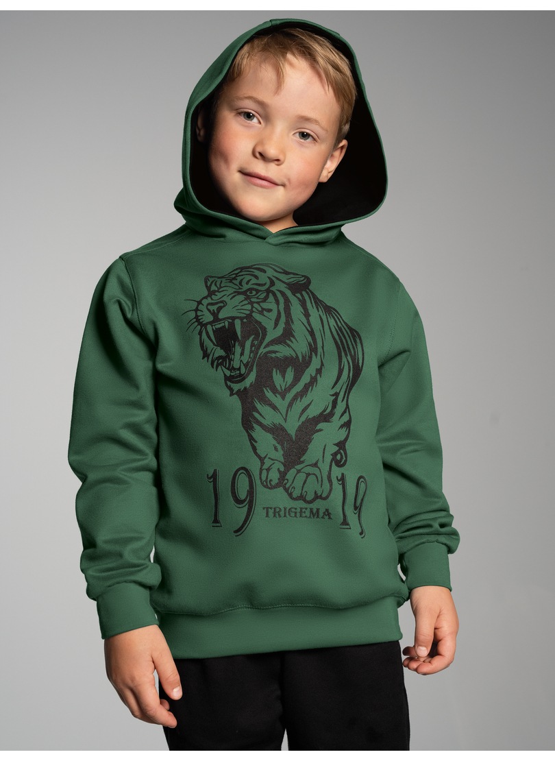 Thumbnail - Trigema Kapuzensweatshirt "TRIGEMA Hoodie mit großem Tiger-Printmotiv"