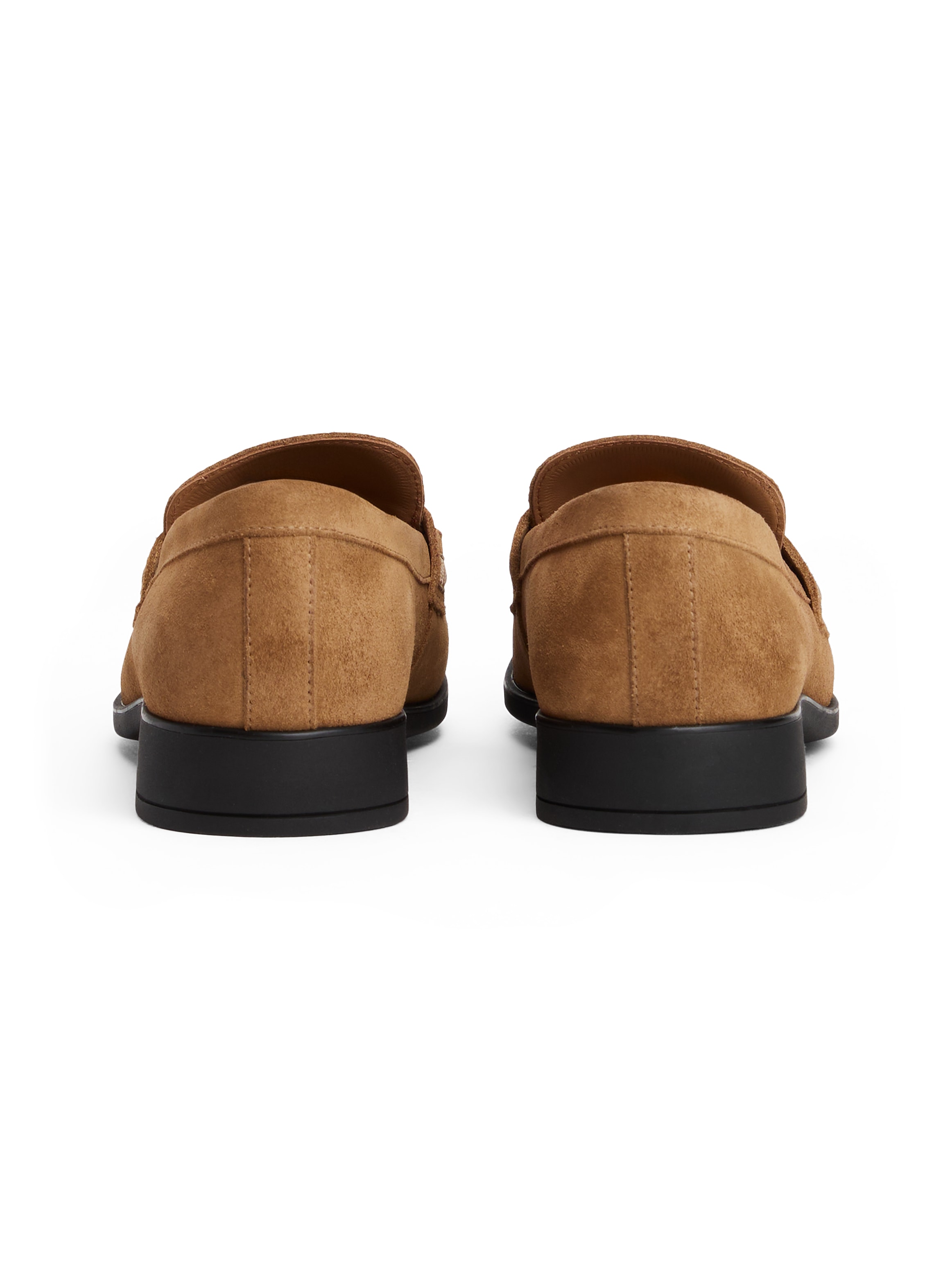 Tommy Hilfiger Loafer »TH CHAIN FRINGE SUEDE LOAFER«, Blockabsatz, Slipper, Businessschuh mit goldfarbener Logo-Zierkette