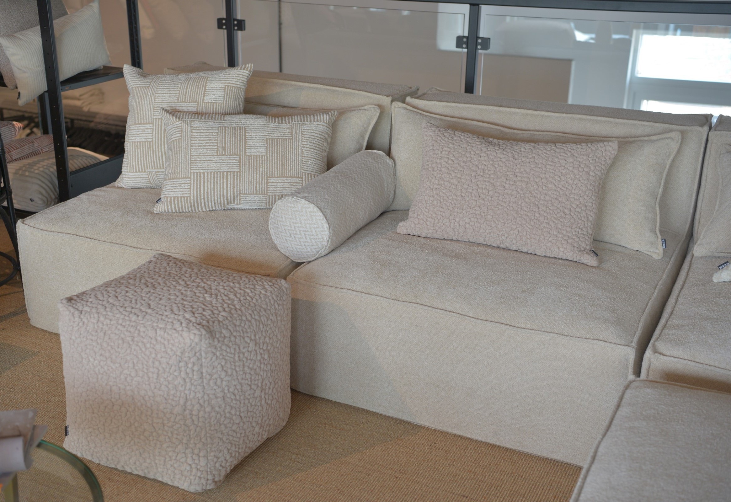 Thumbnail - H.O.C.K. Dekokissen "Pantery" Sofakissen inkl. Füllung, 60x40cm, Dekokissen, strukturiert