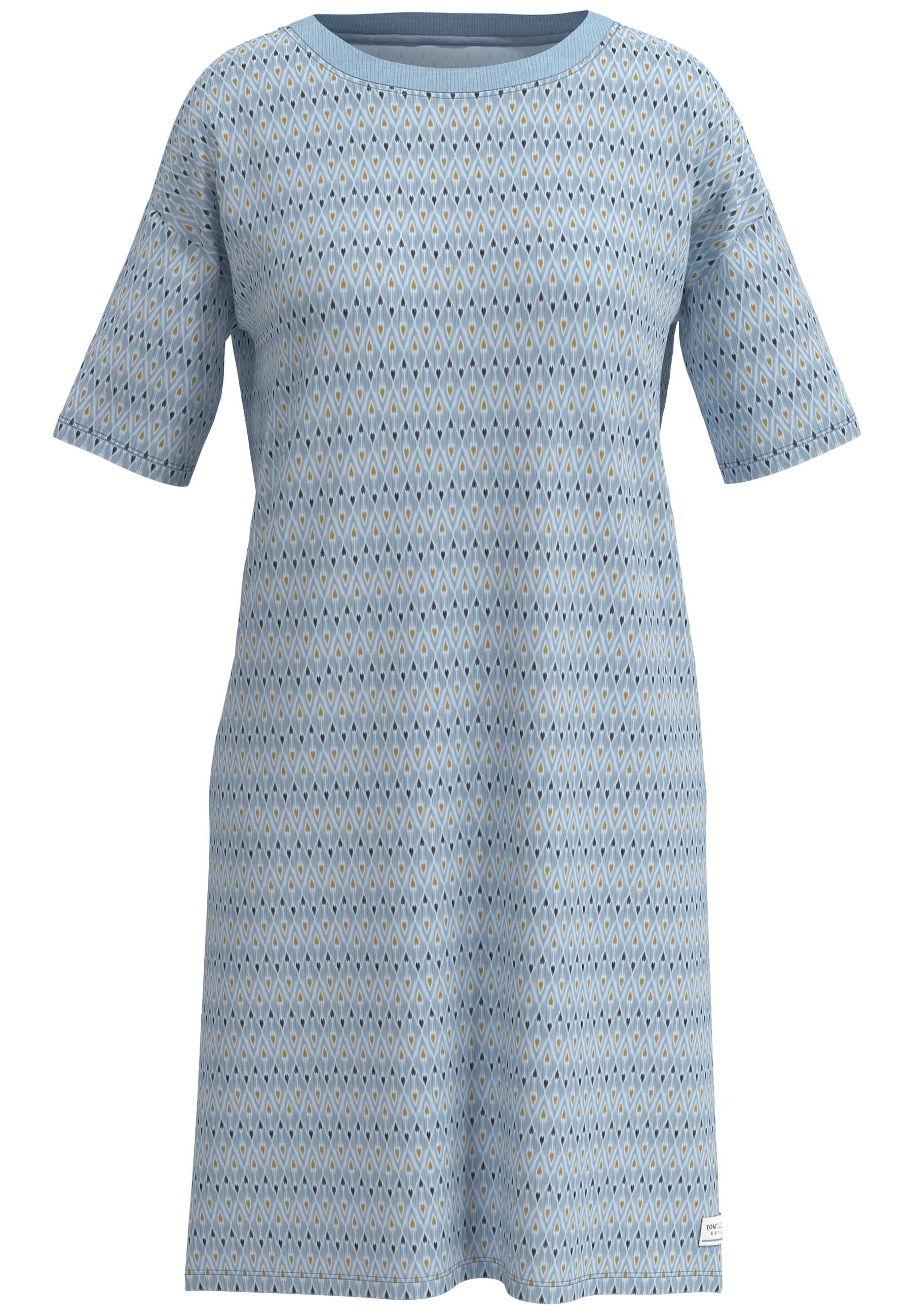 TOM TAILOR Nachthemd Halbarm, knielang, Rundhalsausschnitt, Baumwollmix günstig online kaufen
