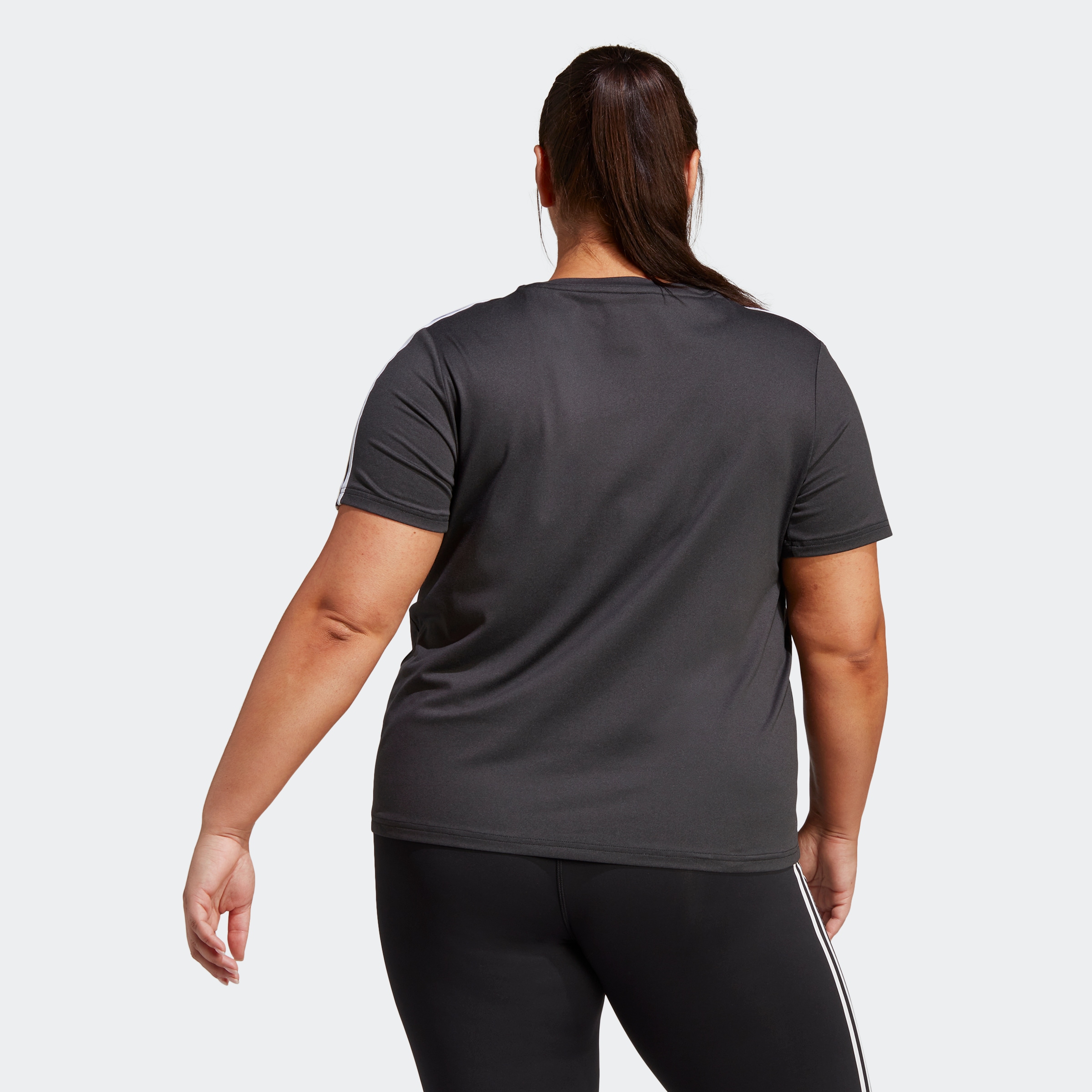 adidas Performance T-Shirt »AEROREADY TRAIN ESSENTIALS 3-STREIFEN – GROSSE GRÖSSEN«