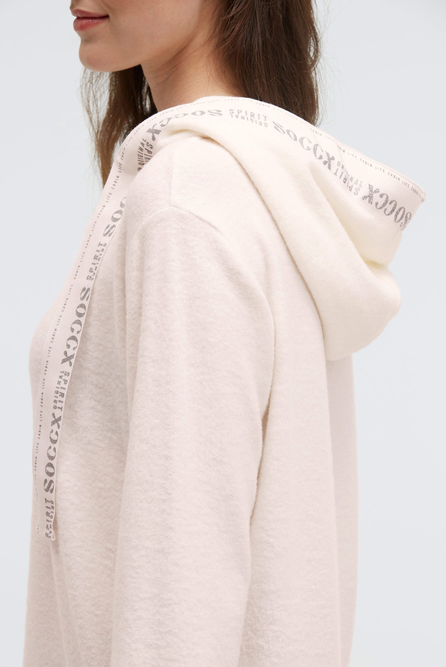 SOCCX Kapuzenpullover, aus Feinstrick