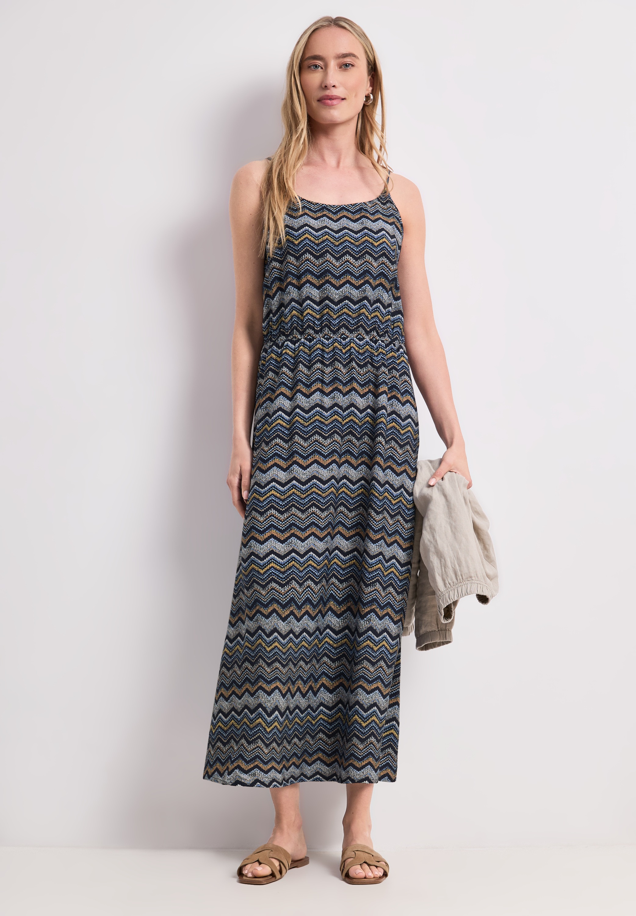 STREET ONE Maxikleid Ohne Taschen aus Viskose