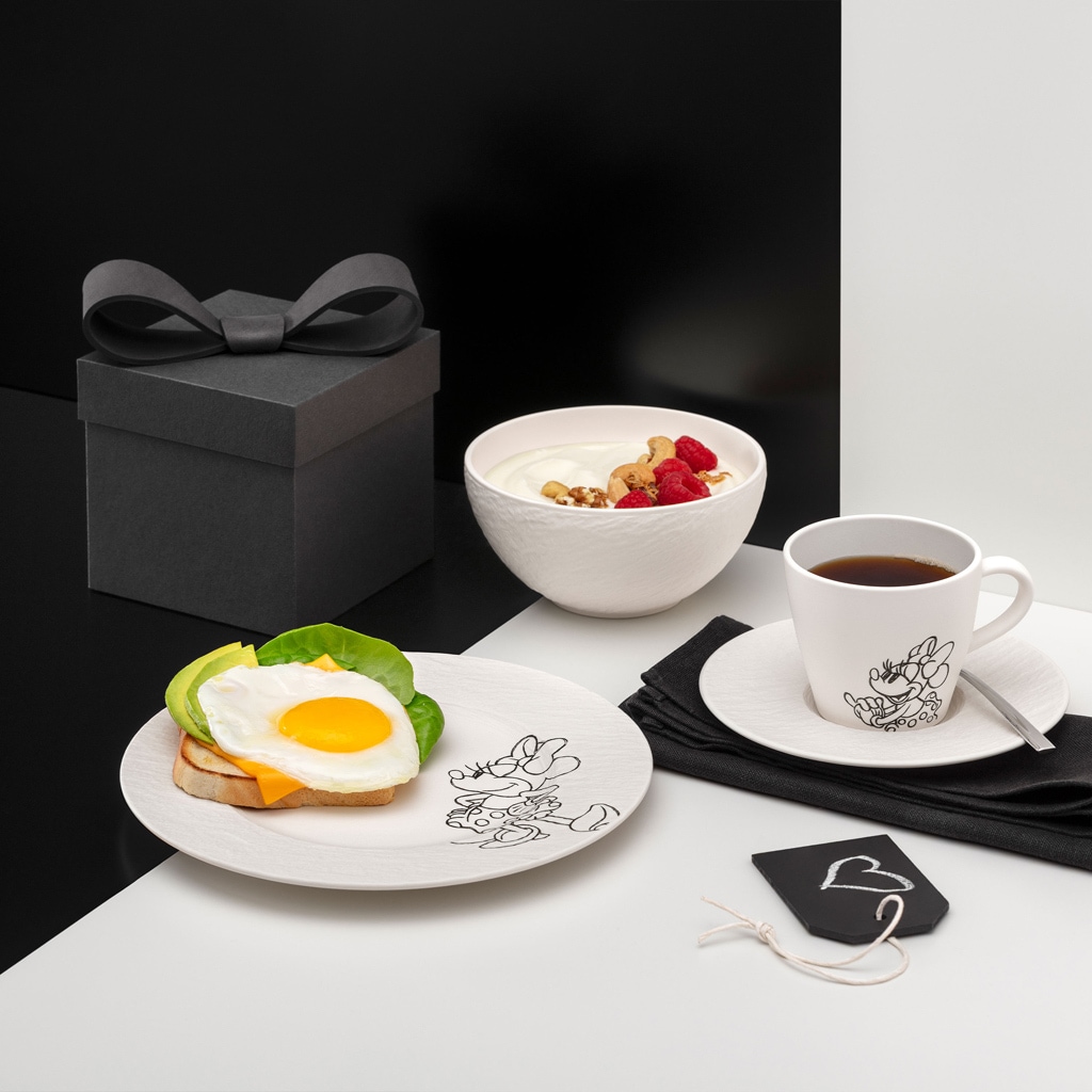 Villeroy & Boch Tasse »Kaffeetassen Manufacture Rock blanc - Mickey Mouse 160 ml 6er Set weiß« Spülmaschinenfest, Mikrowellensicher