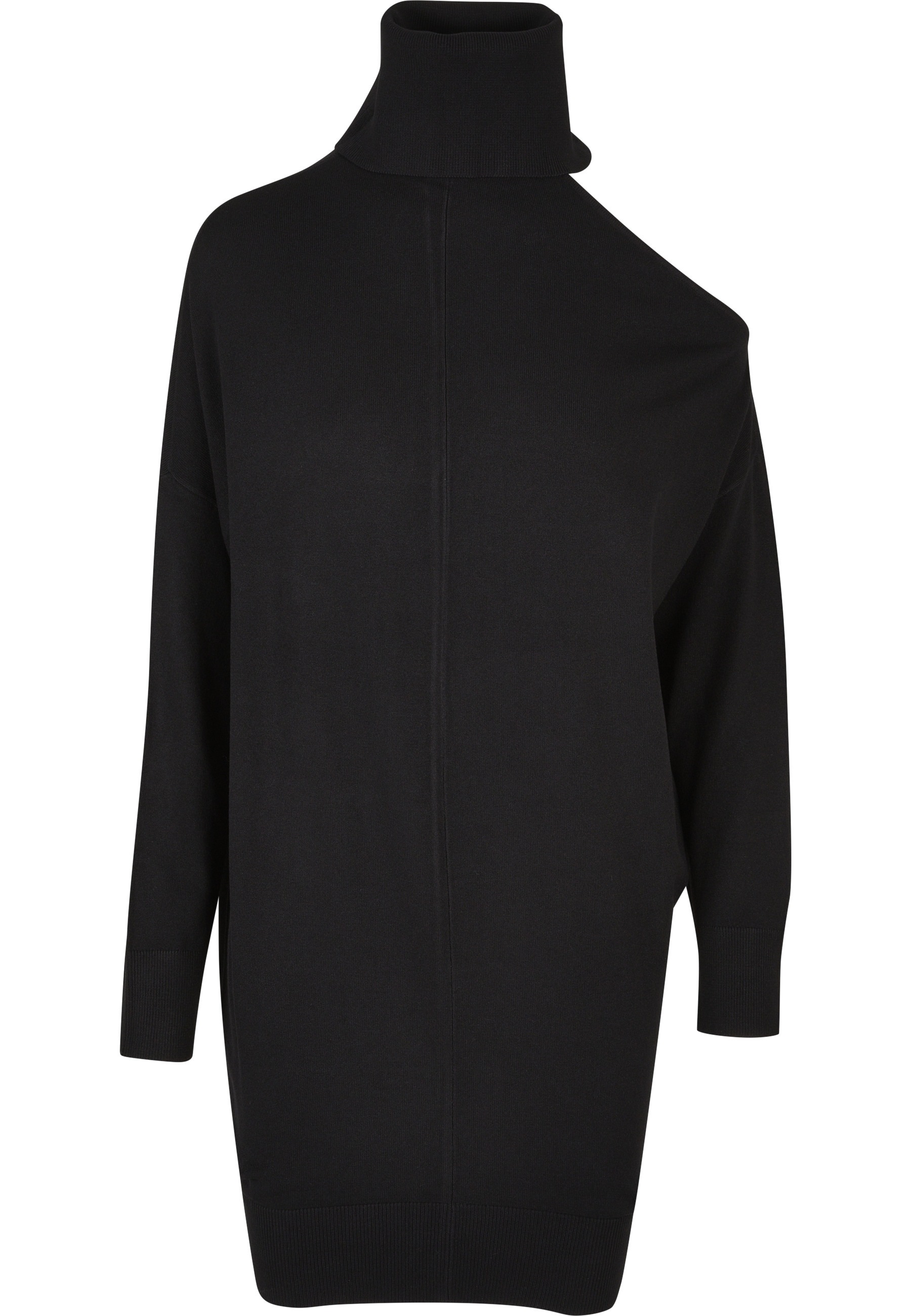 URBAN CLASSICS A-Linien-Kleid "Urban Classics Damen Ladies One Shoulder Knit Dress" 1 Stk. tlg.