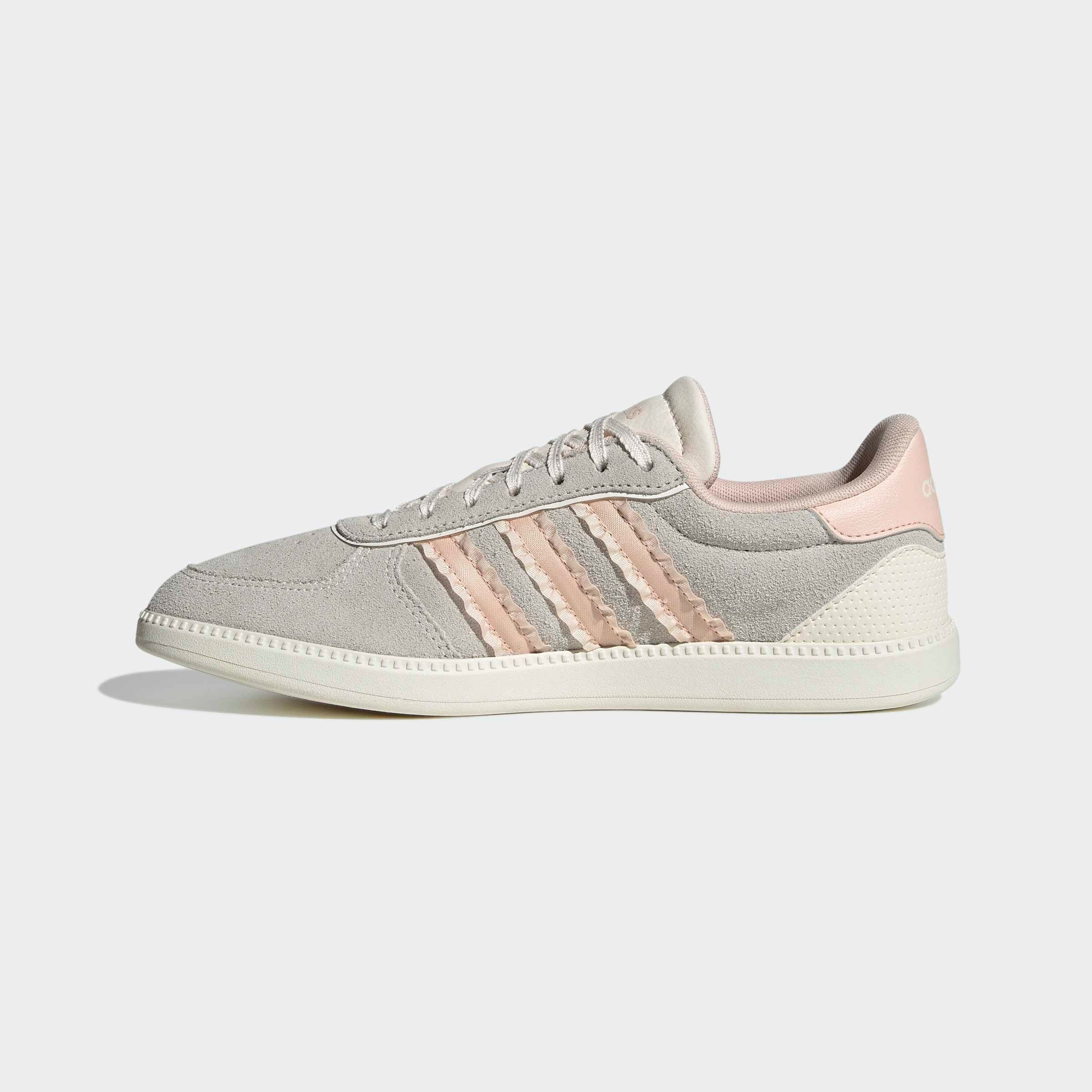 Sneaker ADIDAS SPORTSWEAR "BREAKNET SLEEK", Damen, Gr. 38, chalk weiß, blush pink, sanftes weiß, Leder, Synthetik, Schuhe Sneaker 2