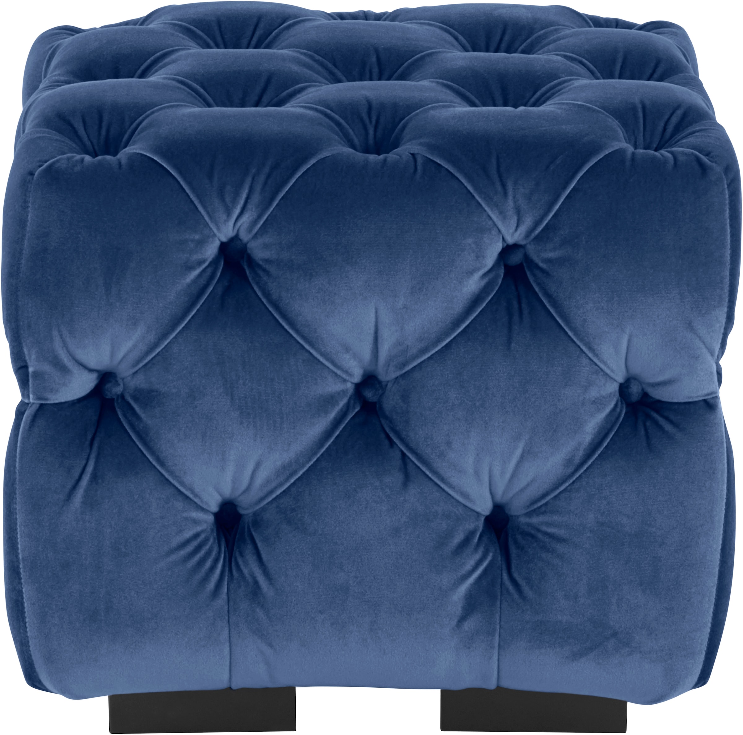 Guido Maria Kretschmer Home&Living Polsterhocker »Kalina«, mit klassischer Chesterfield-Knopfheftung, passend zur Serie "Kalina"