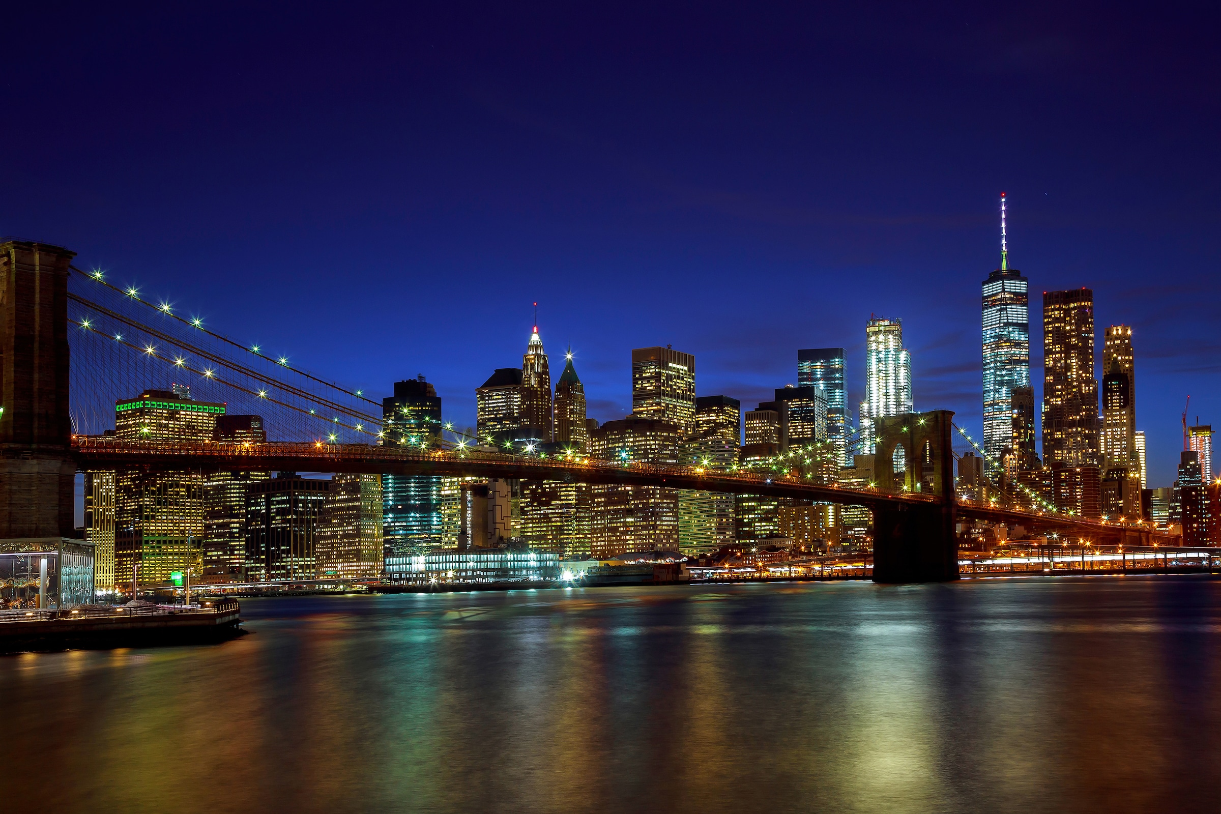 Papermoon Fototapete »BROOKLYN BRIDGE-NEW YORK CITY SKYLINE«