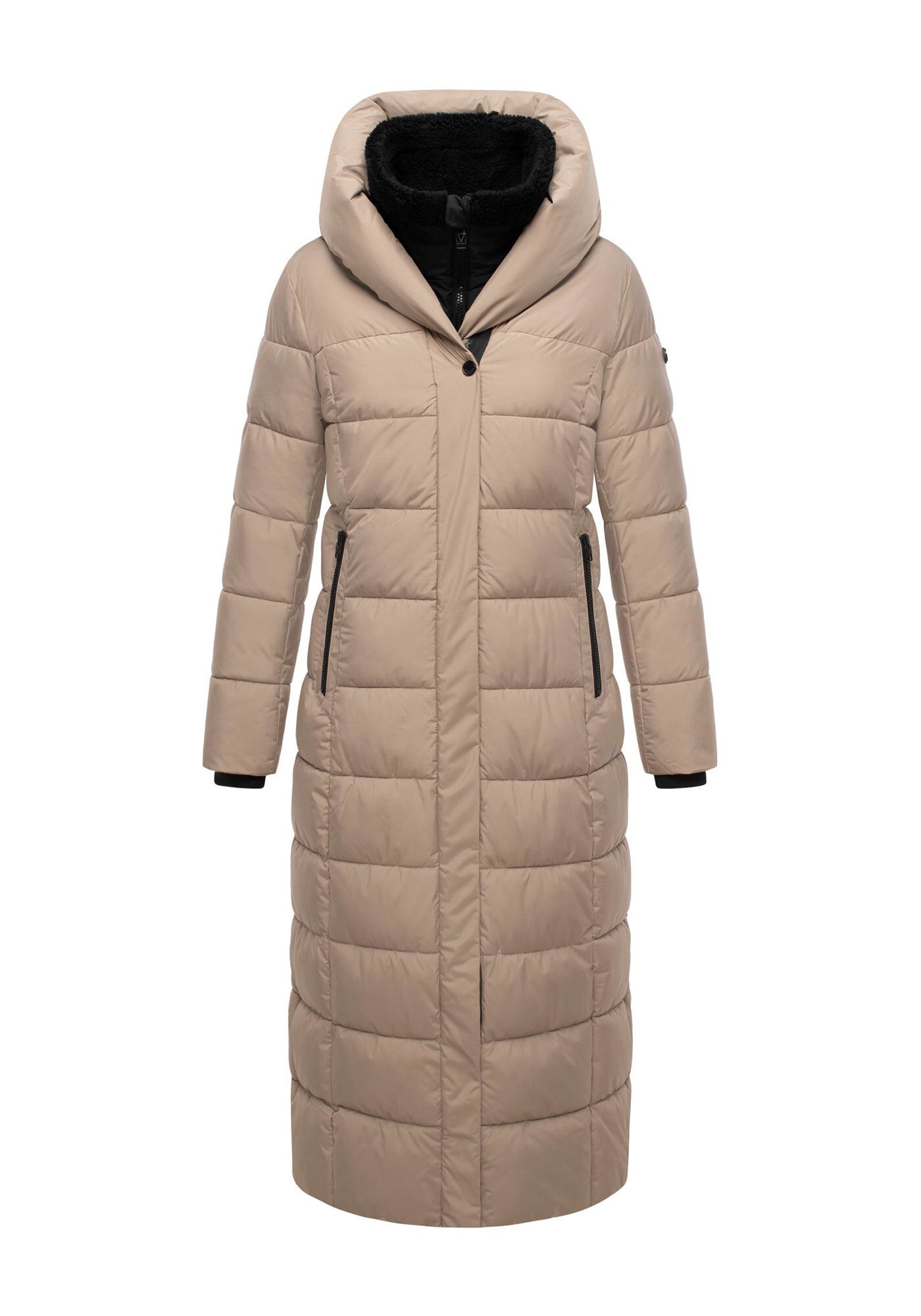 Marikoo Winterjacke »Pakoraa«, extra langer Winter Mantel mit abnehmbaren Innenteil