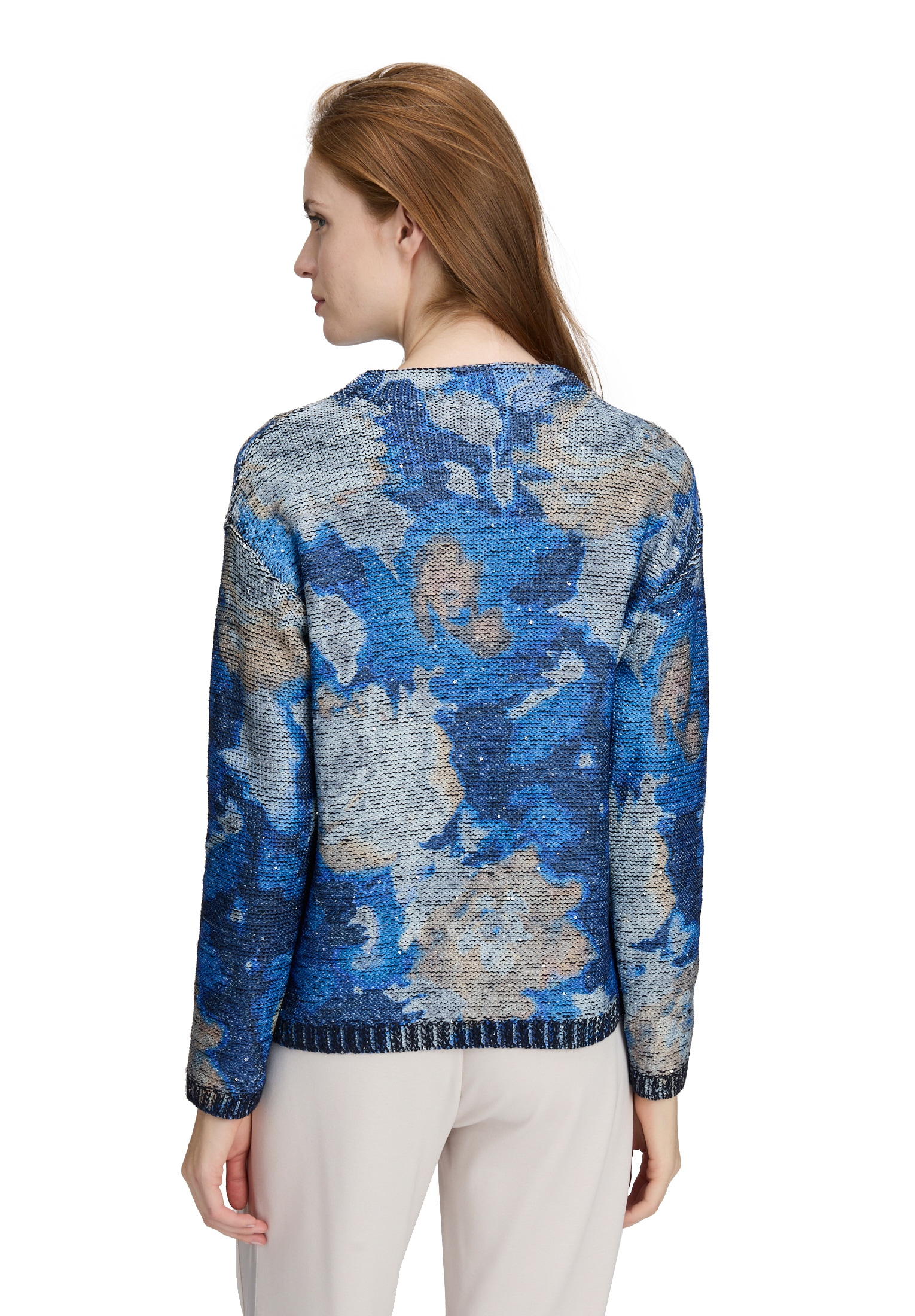 Betty Barclay Strickpullover »Betty Barclay Damen Grobstrick-Pullover mit Print«, (1 tlg.)