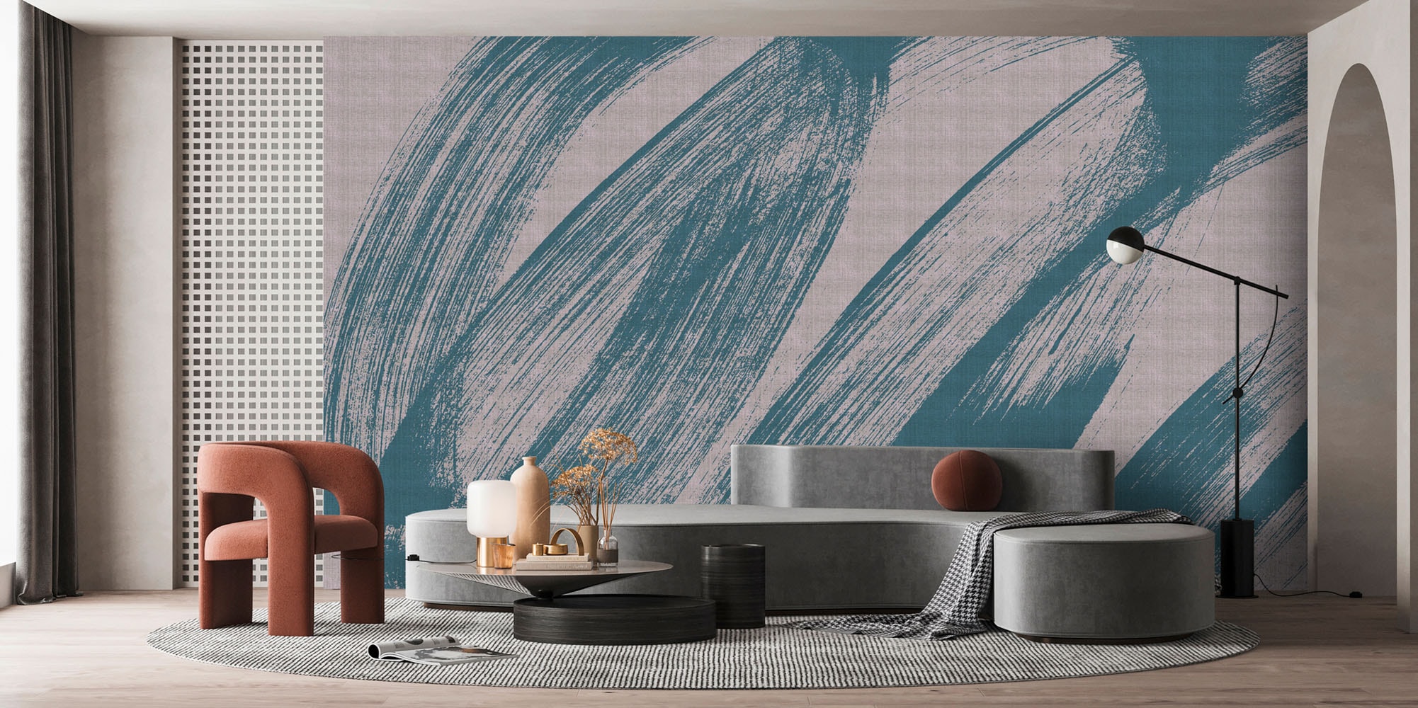 living walls Fototapete »Walls by Patel 5 Fototapete Dynamische Pinselstriche« abstrakt glatt Dynamische Pinselstriche auf 200 g/m² Premium-Vlies